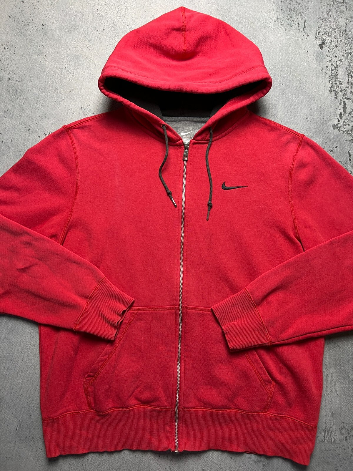 Nike Vintage Zipper Hooded Jacket small swoosh logo y2k 90s