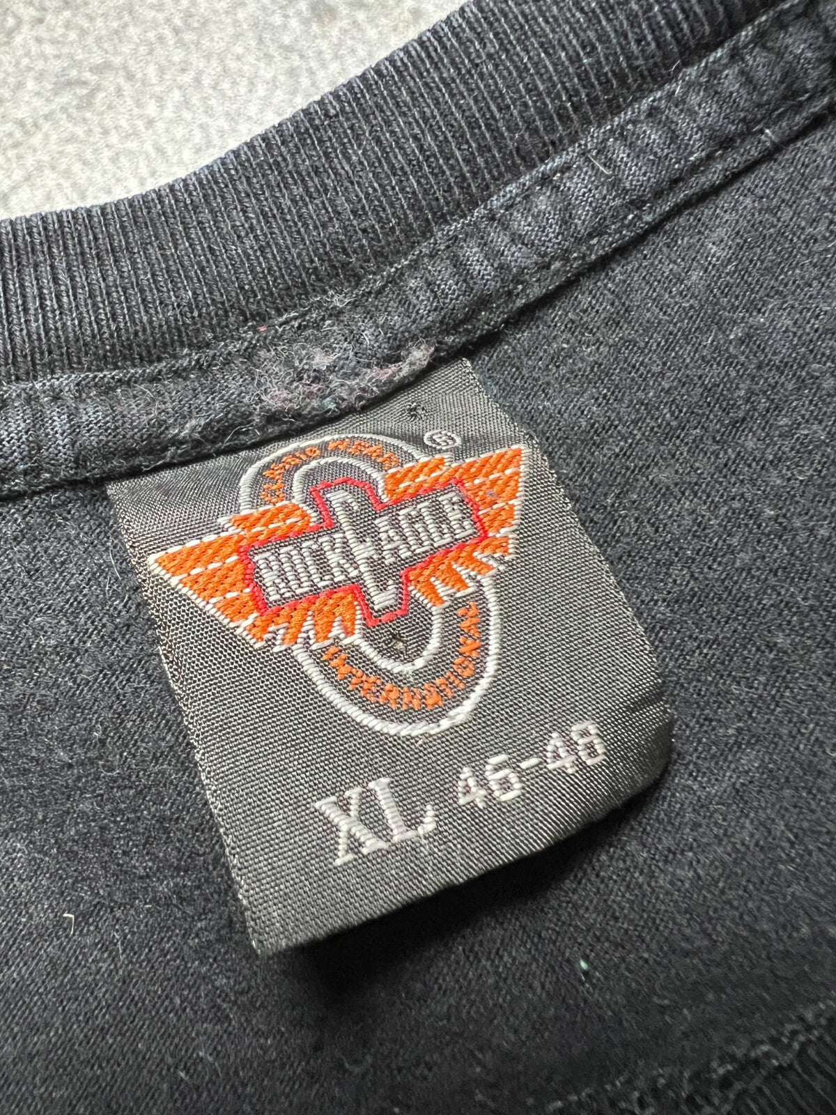 Vintage USA 90s Rock Eagle Biker Skeleton F*ck You Finger