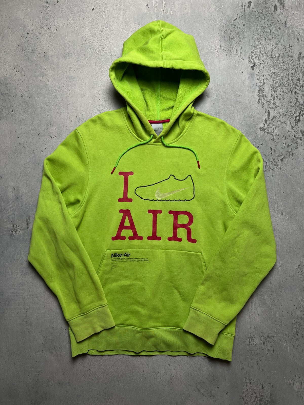 Nike Vintage Celebration Of Air Neon Green Pullover Hoodie