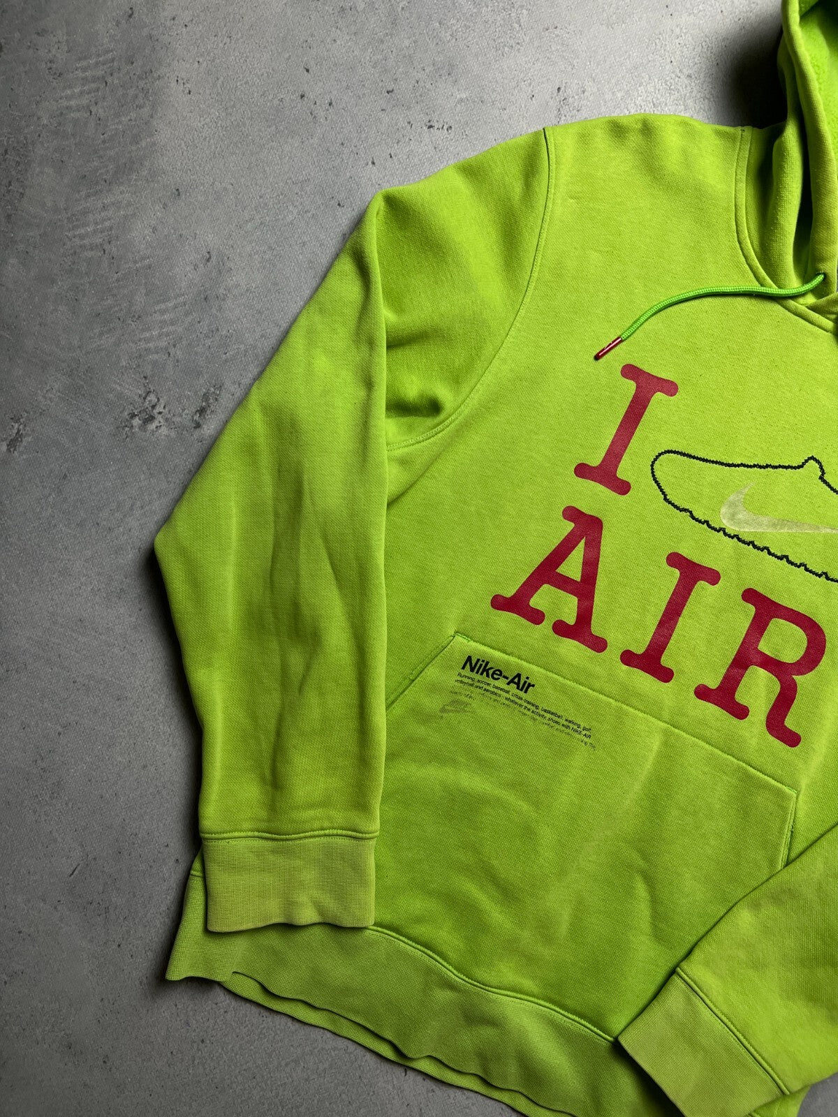 Nike Vintage Celebration Of Air Neon Green Pullover Hoodie