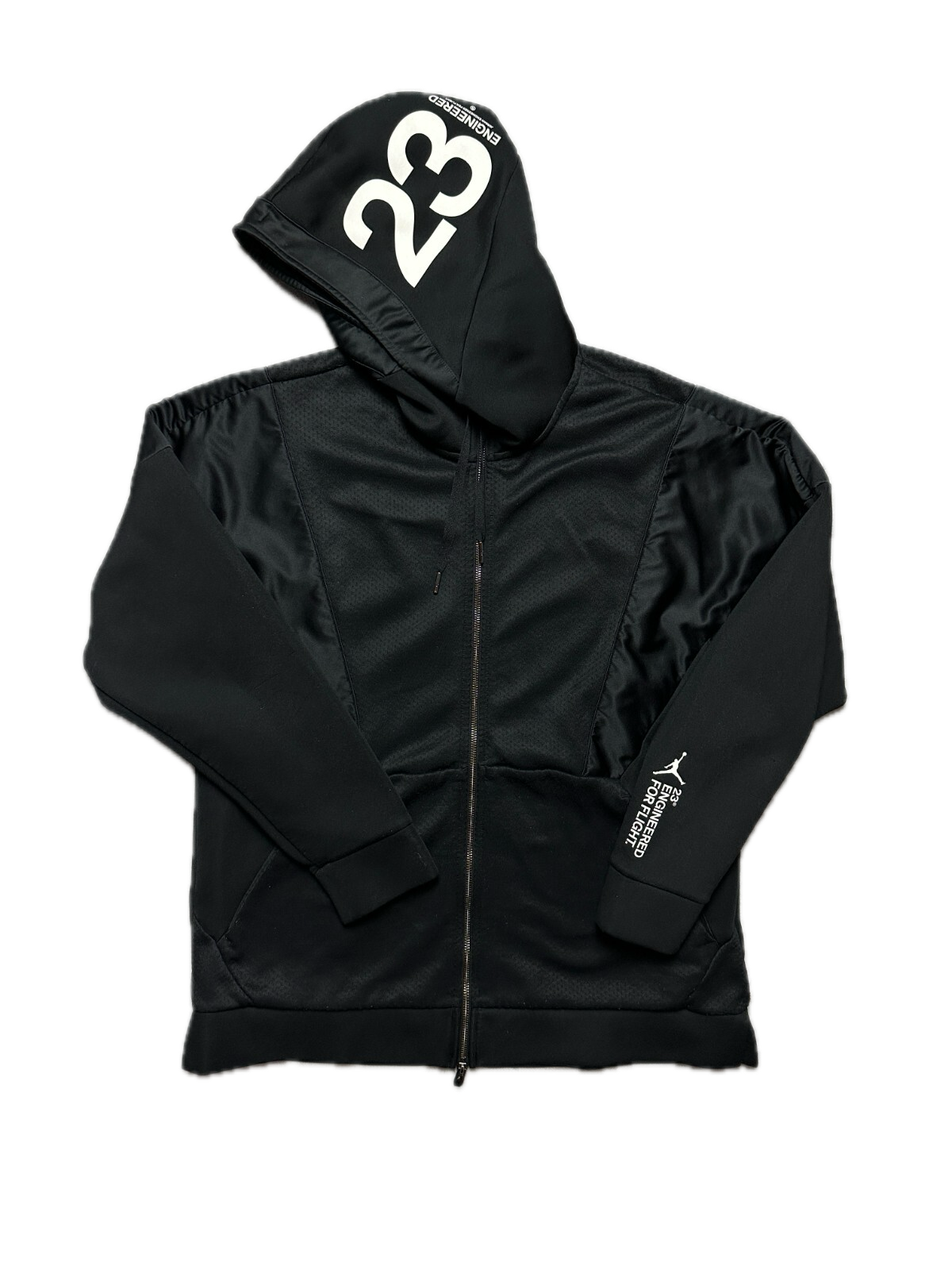 Nike Jordan Jumpman 23E Logo Zip-Up Hoodie NWT y2k Tech Zip