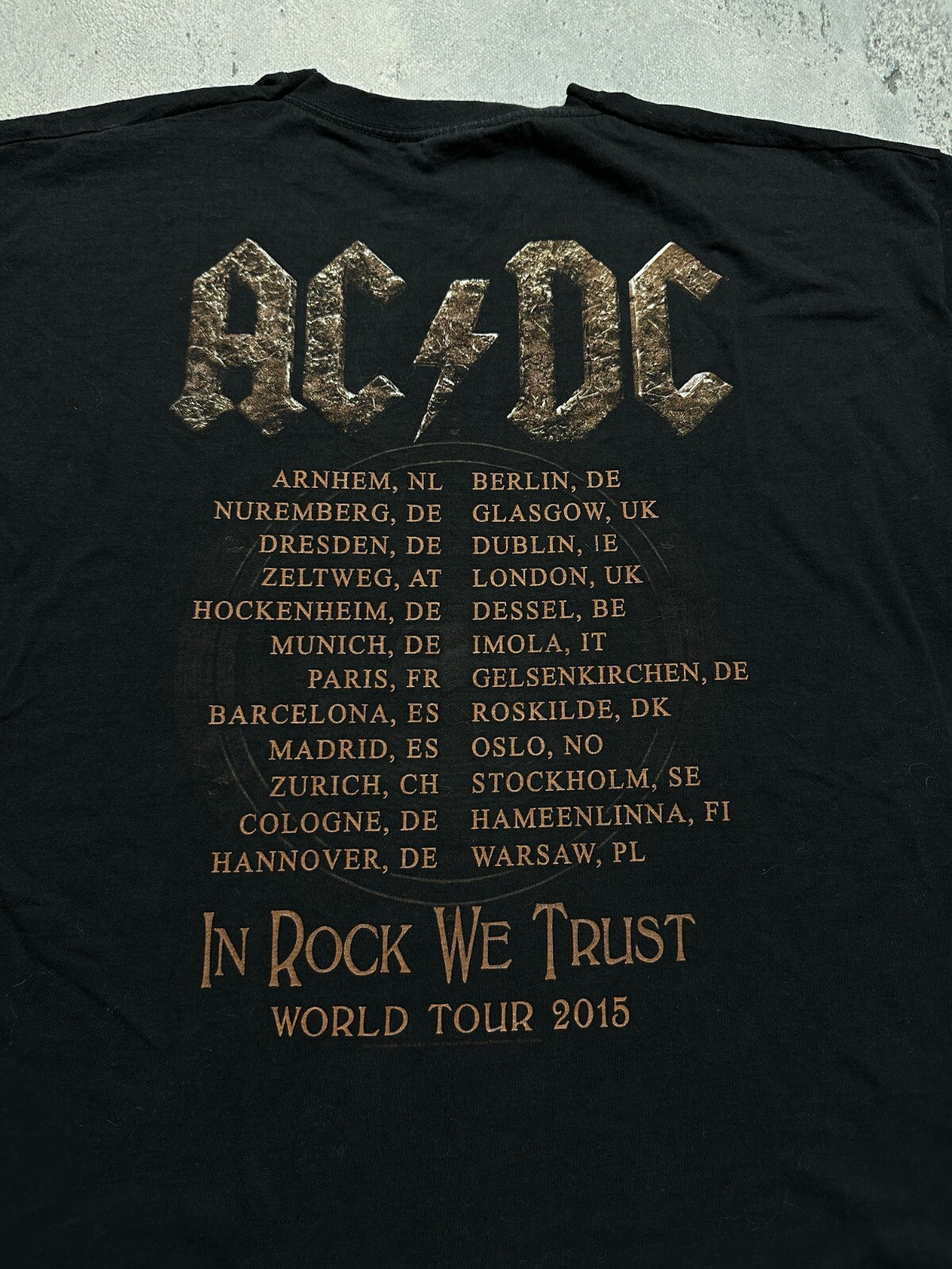 AC/DC Band Rock Or Bust In Rock We Trust World Tour 2015 y2k