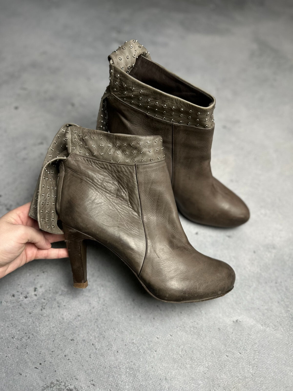Luis Onofre Heels Leather Boots Rare Italian Item AvantGarde