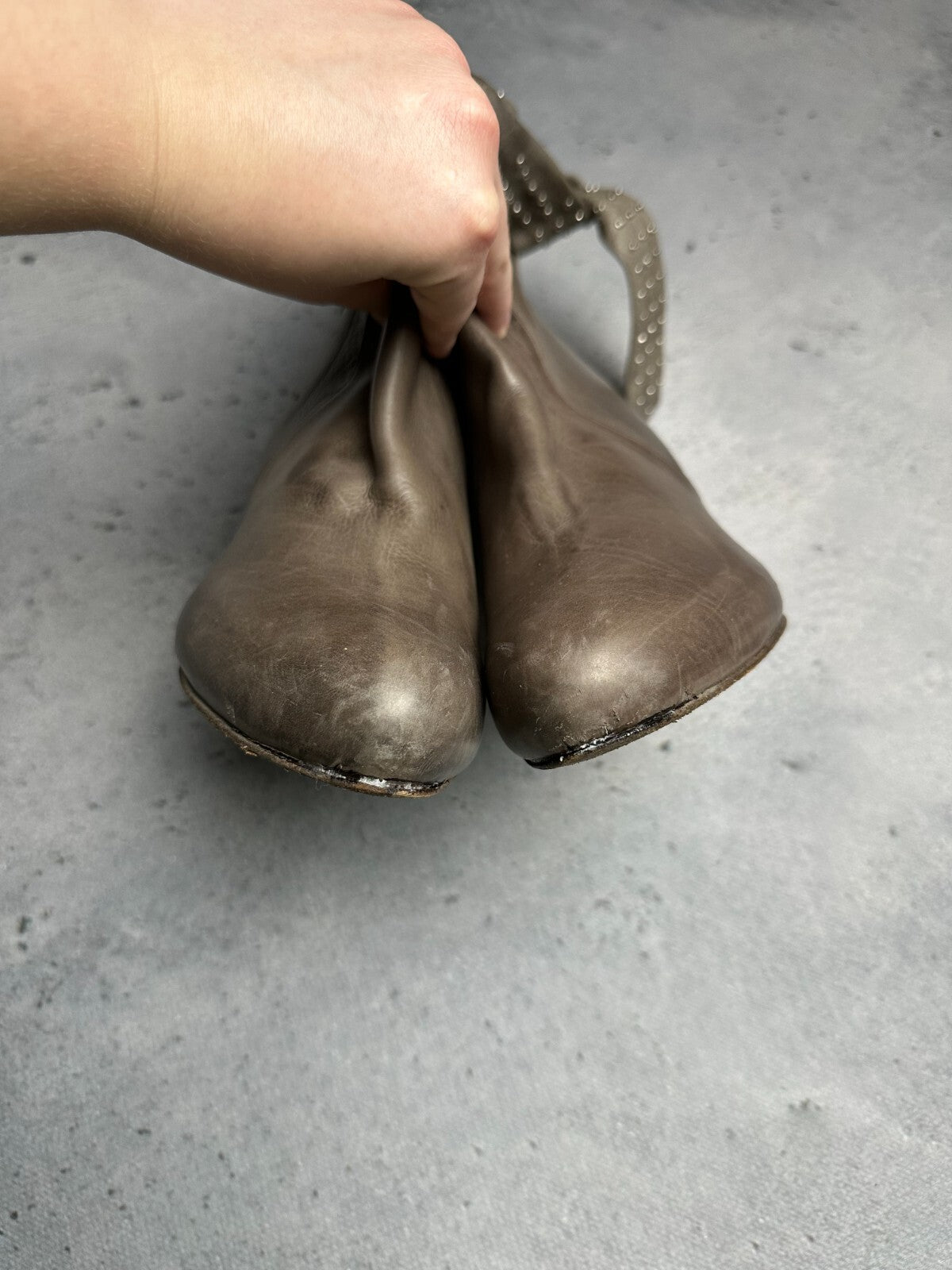 Luis Onofre Heels Leather Boots Rare Italian Item AvantGarde