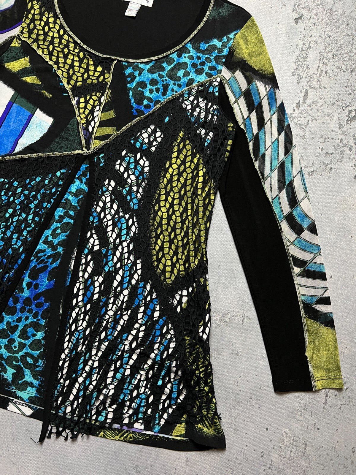 Joseph Ribkoff Colour-Blocked Tunic In Multicolour Vintage