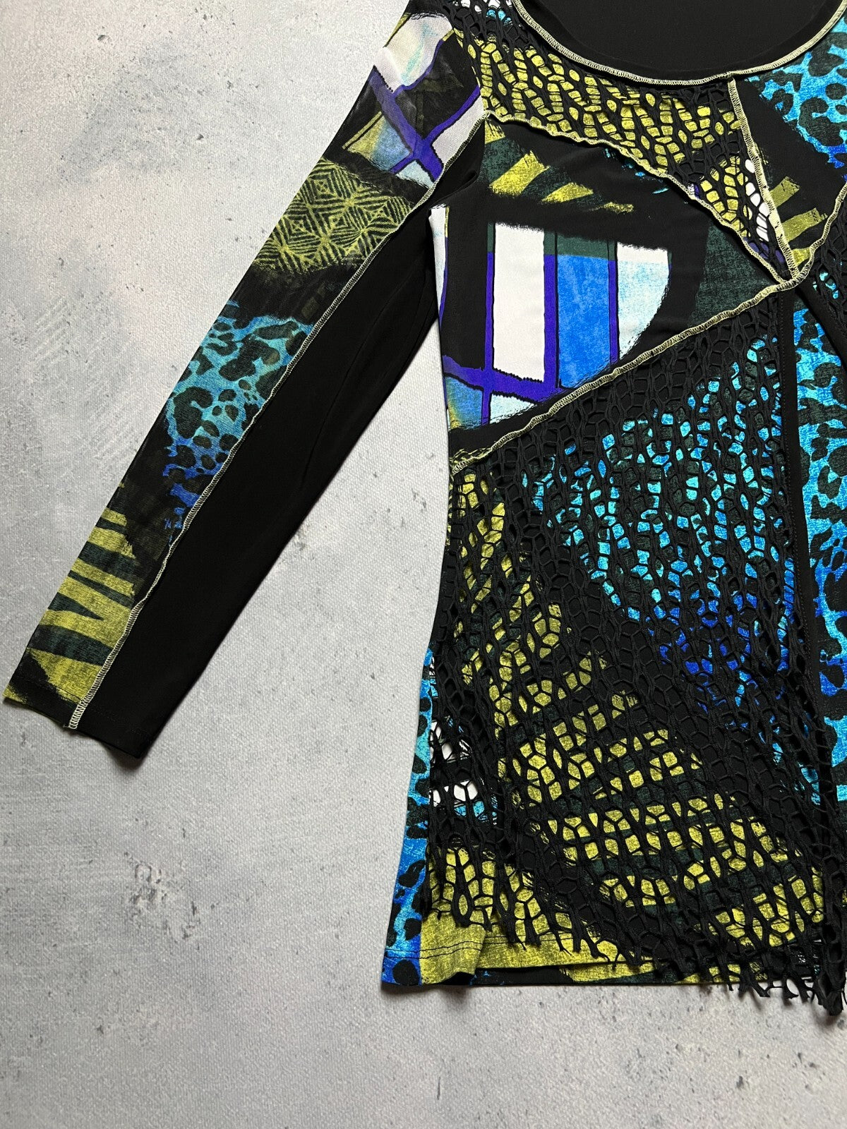 Joseph Ribkoff Colour-Blocked Tunic In Multicolour Vintage