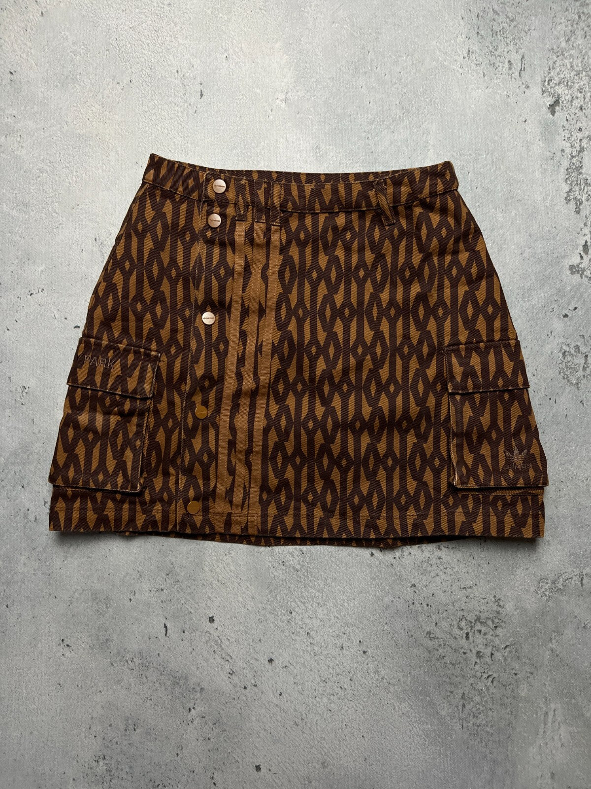 Ivy Park x Adidas Monogram Skirt Wild Brown y2k Rare Item