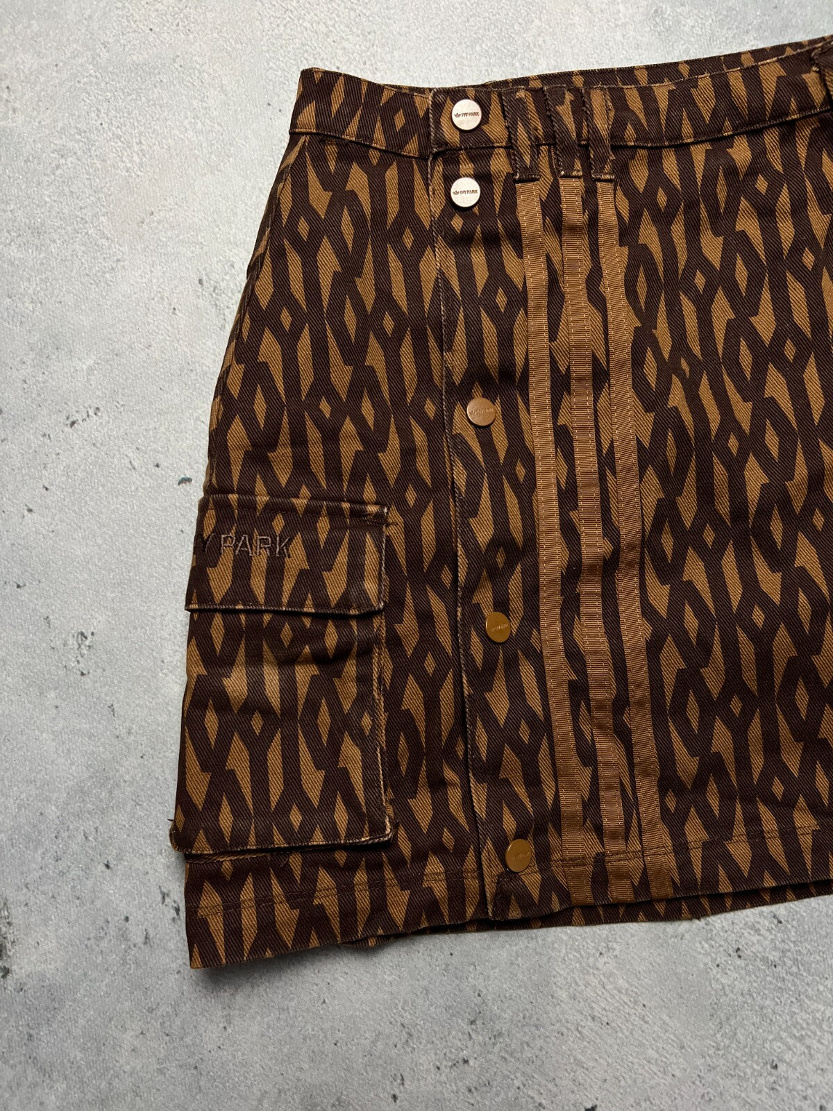 Ivy Park x Adidas Monogram Skirt Wild Brown y2k Rare Item