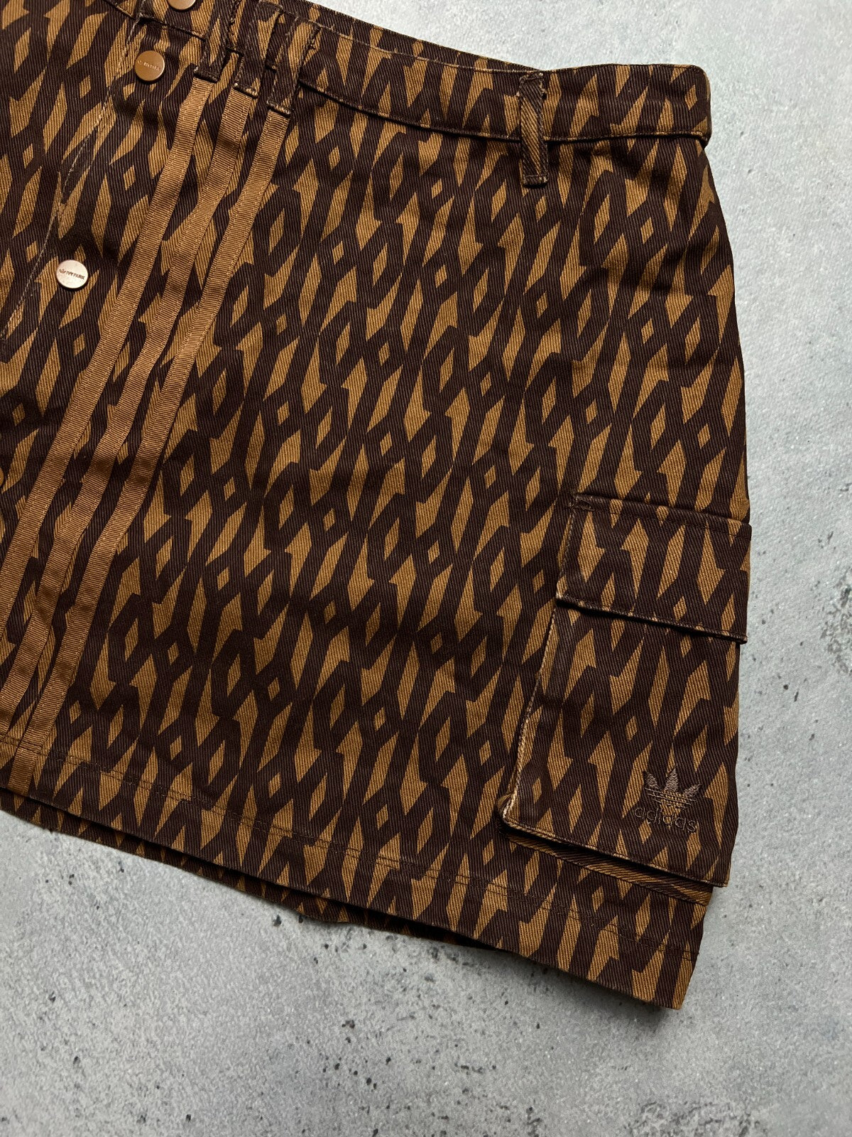 Ivy Park x Adidas Monogram Skirt Wild Brown y2k Rare Item