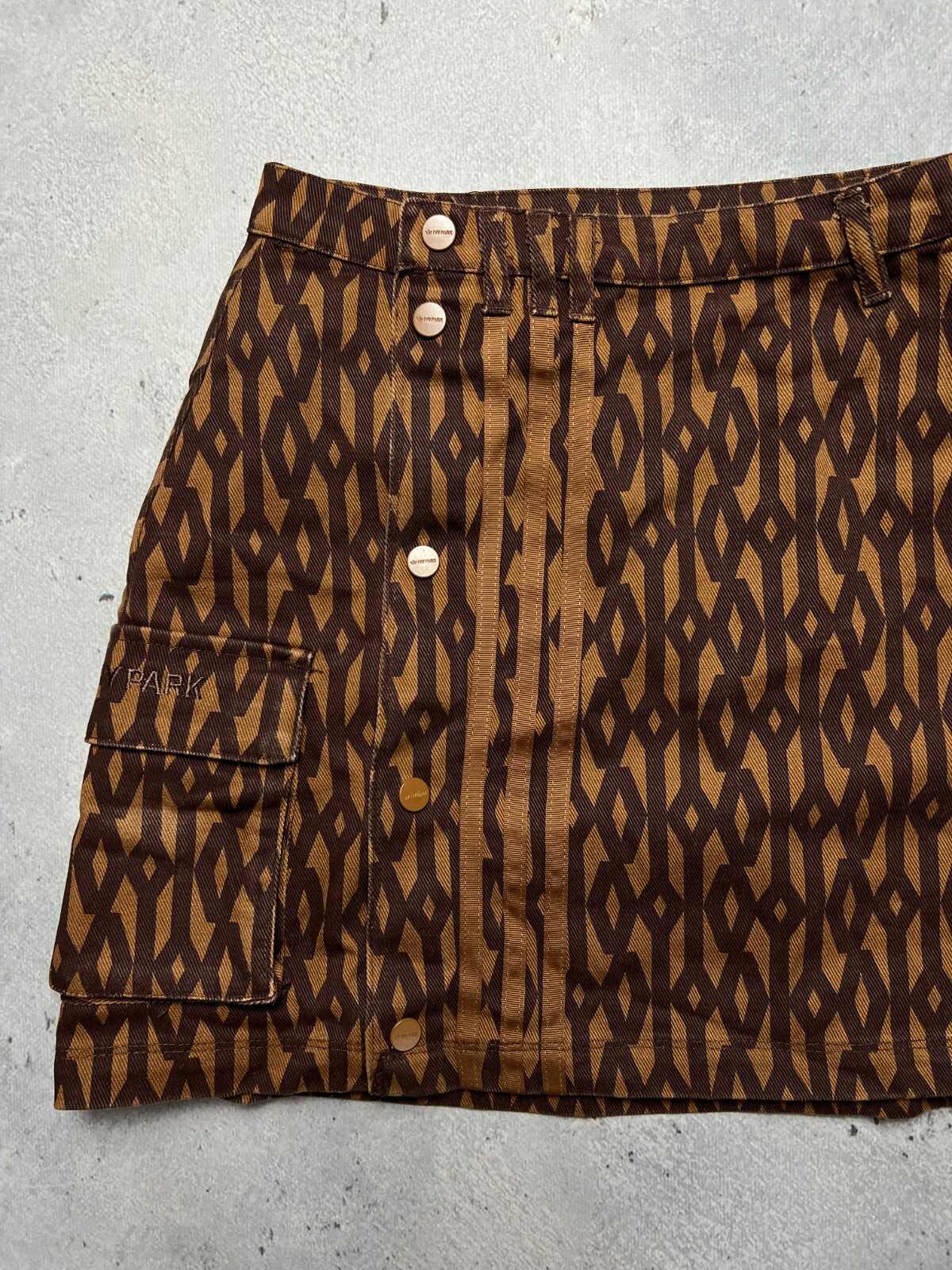 Ivy Park x Adidas Monogram Skirt Wild Brown y2k Rare Item