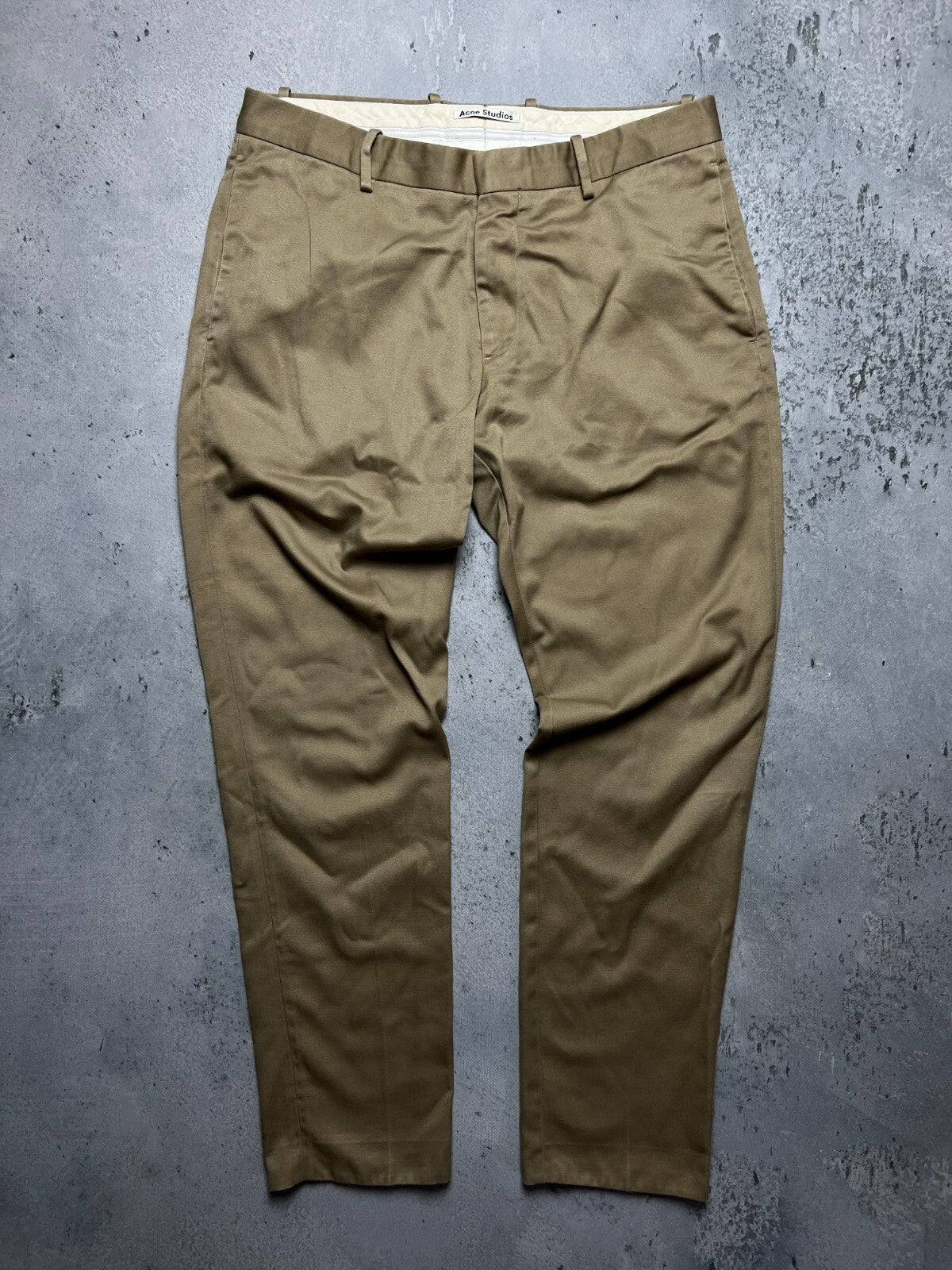 Acne Studios Cone Cotton Chino Beige lux Pants size 54