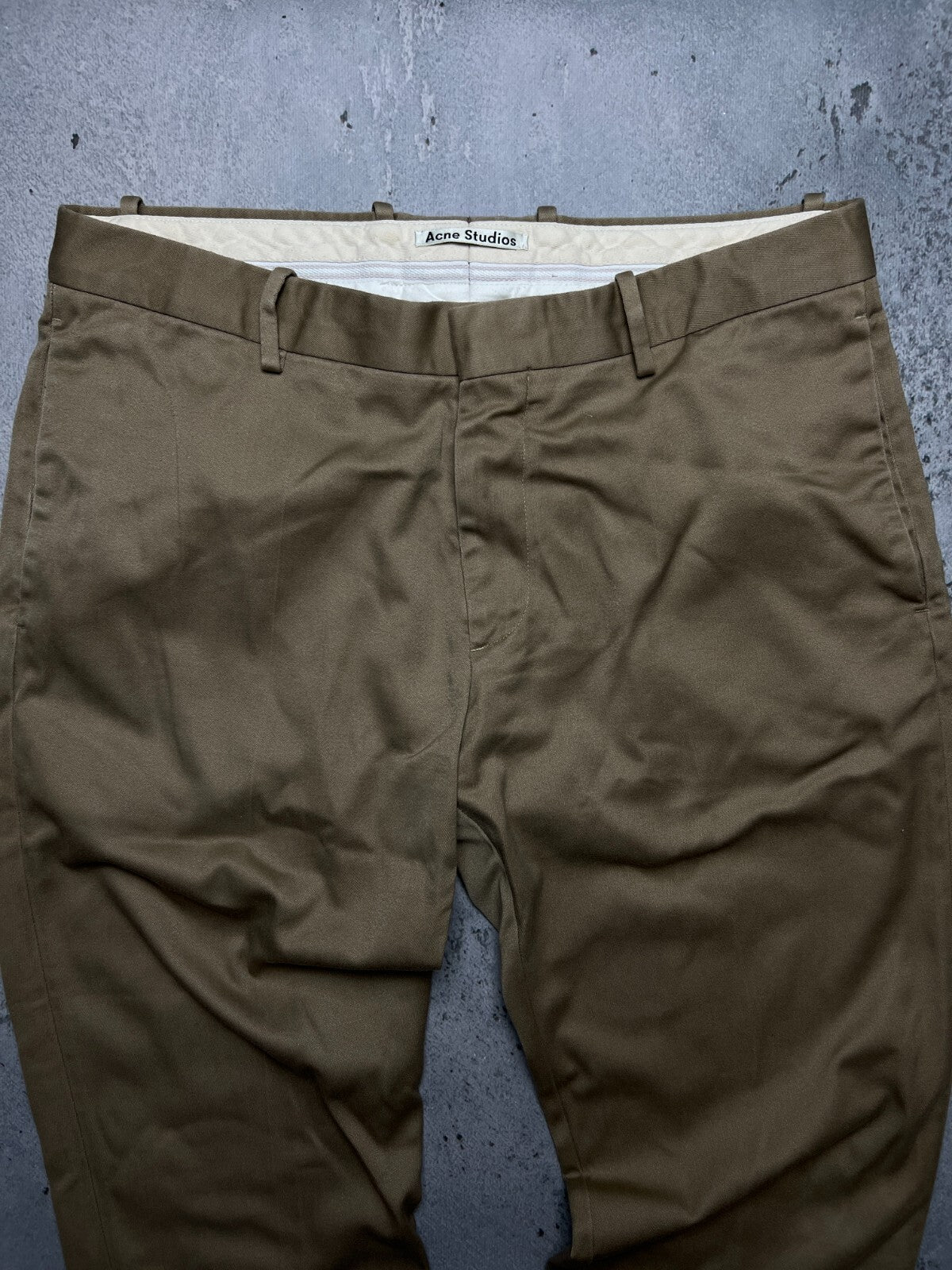 Acne Studios Cone Cotton Chino Beige lux Pants size 54