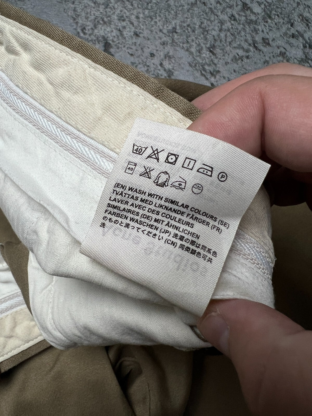 Acne Studios Cone Cotton Chino Beige lux Pants size 54