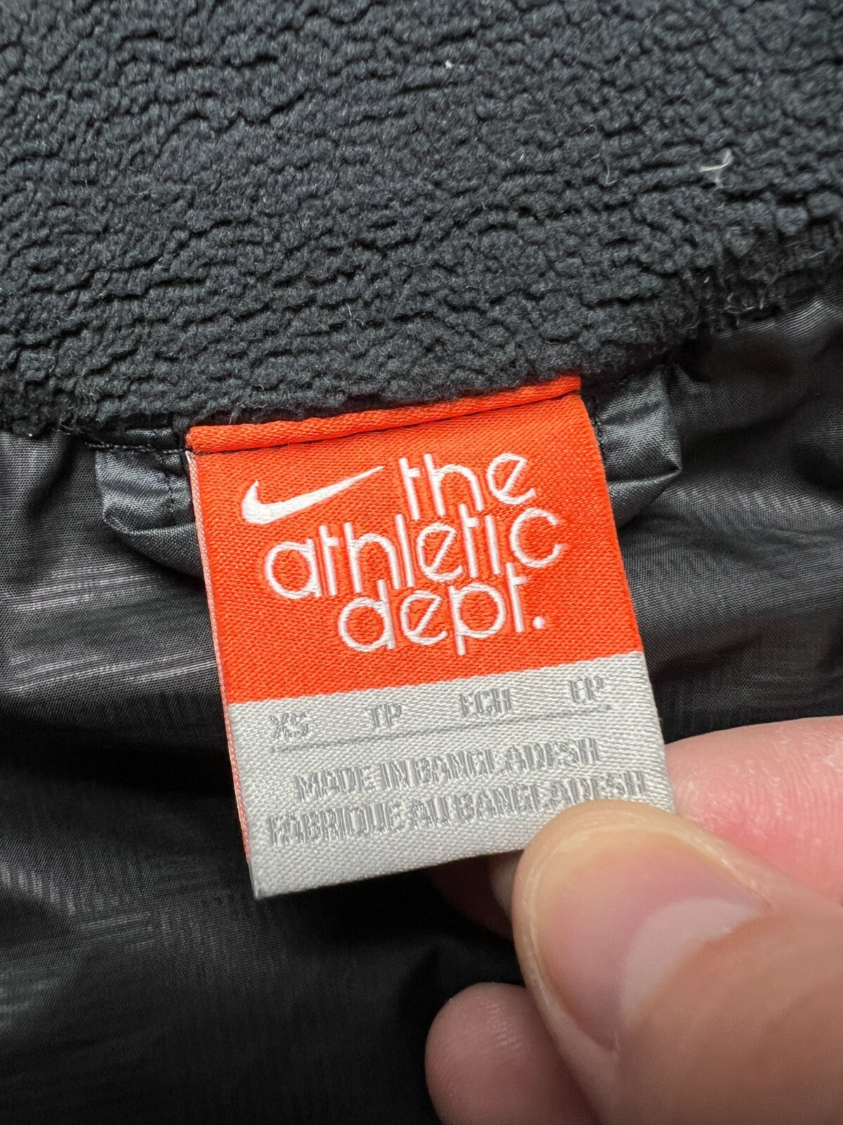Nike Vintage 550 Duck Down Puffer Vest Y2K Drill Black Zip