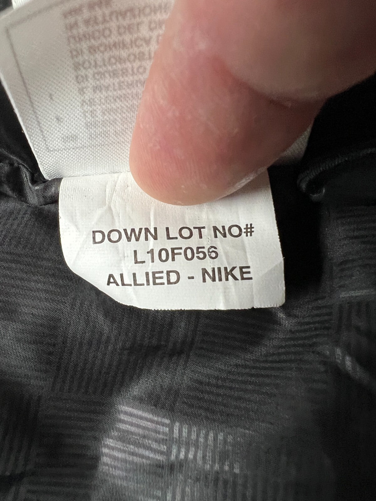Nike Vintage 550 Duck Down Puffer Vest Y2K Drill Black Zip