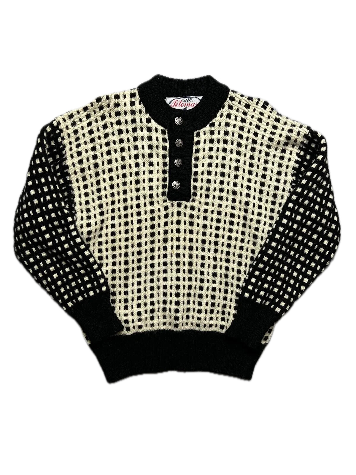 Vintage Telemark 90s Norway Crazy Warm Sweater y2k Rare Wool