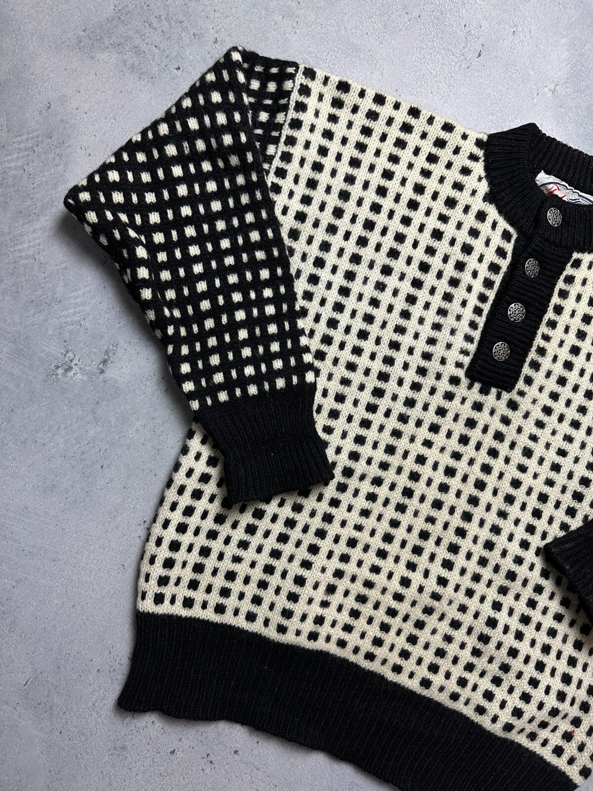Vintage Telemark 90s Norway Crazy Warm Sweater y2k Rare Wool