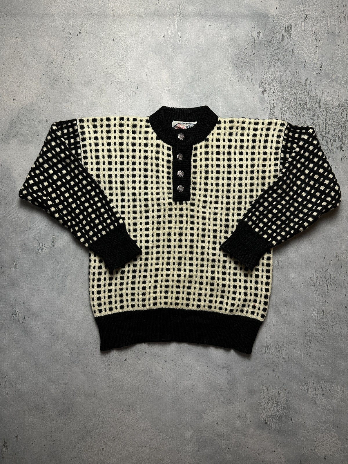 Vintage Telemark 90s Norway Crazy Warm Sweater y2k Rare Wool