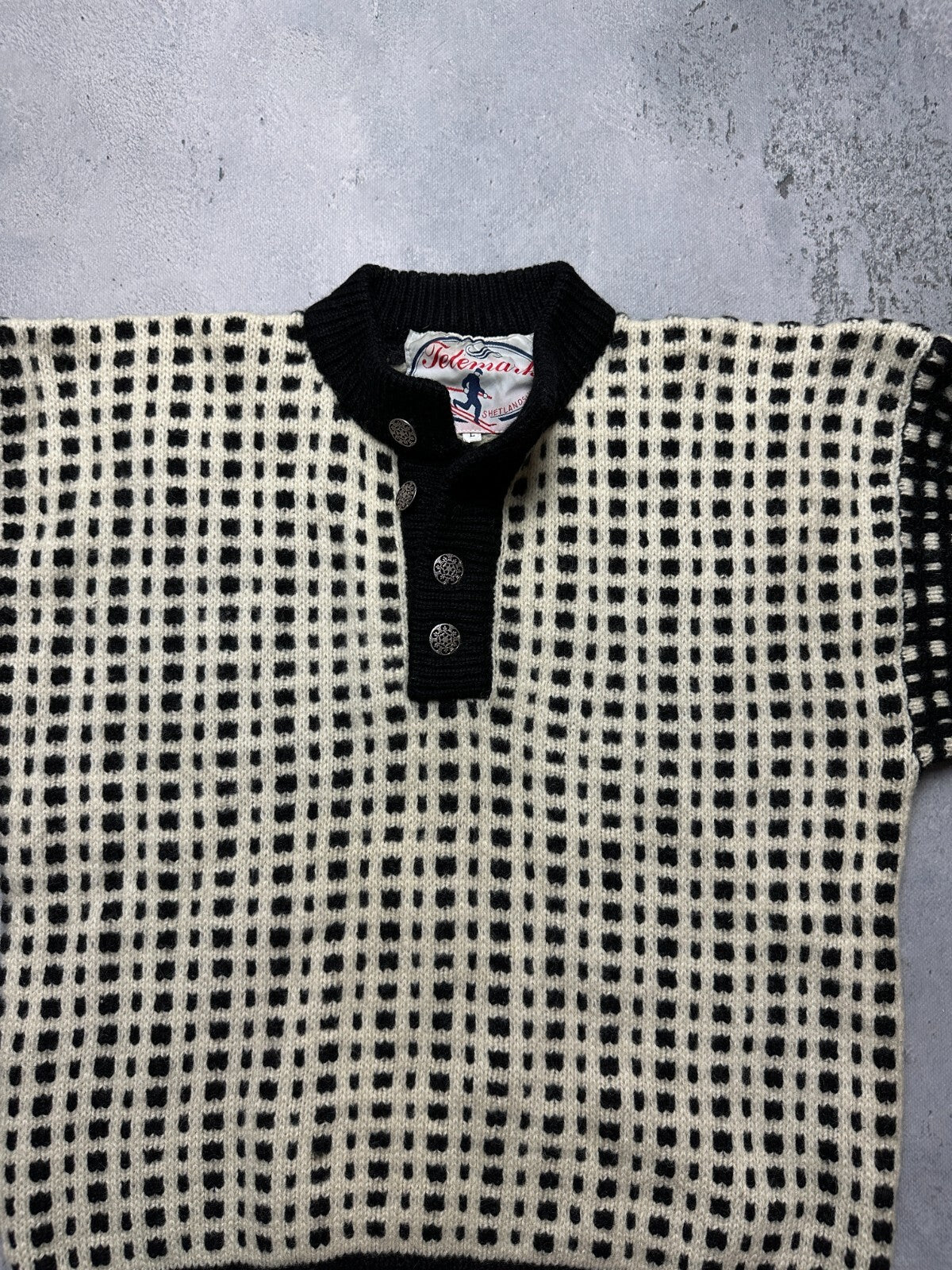 Vintage Telemark 90s Norway Crazy Warm Sweater y2k Rare Wool