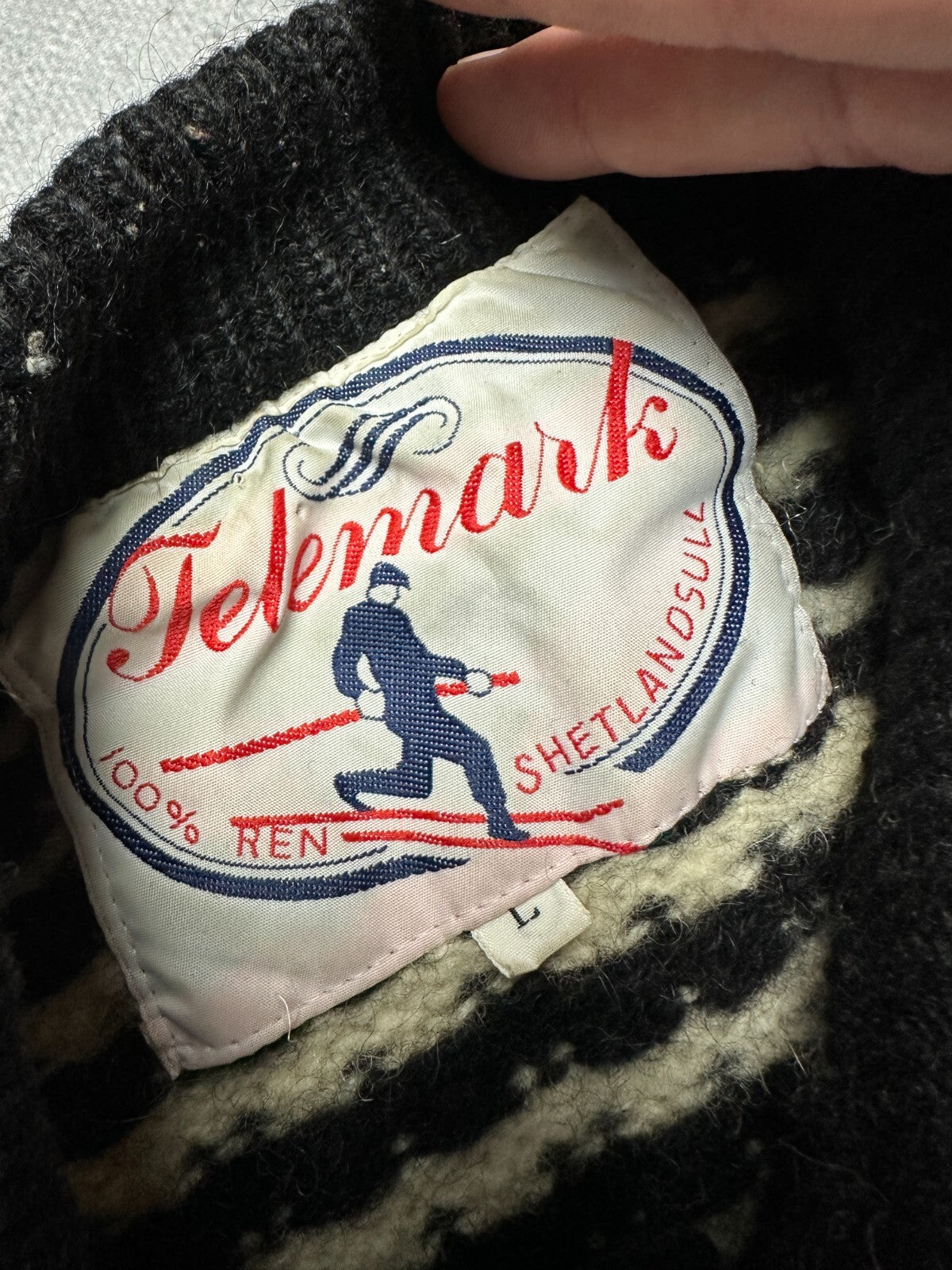 Vintage Telemark 90s Norway Crazy Warm Sweater y2k Rare Wool