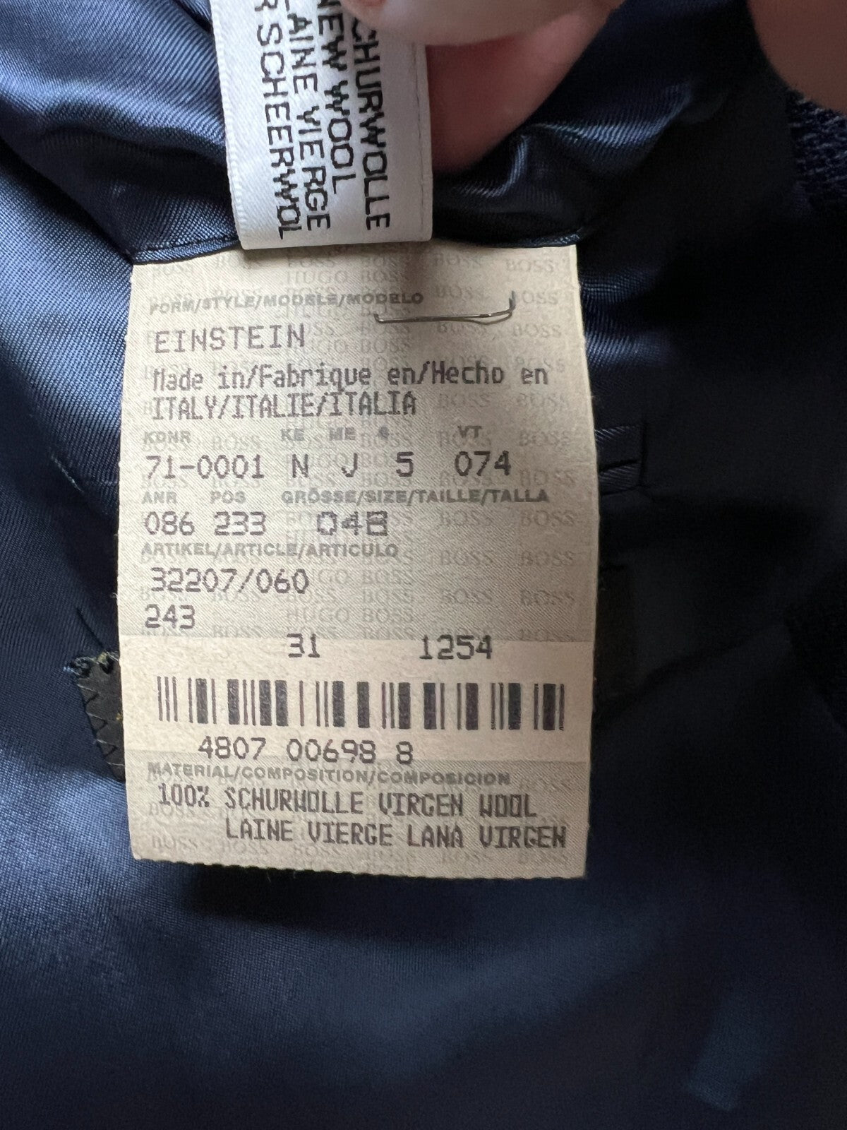 Hugo Boss x Loro Piana vtg Wool Blazer Super Twister 110’s