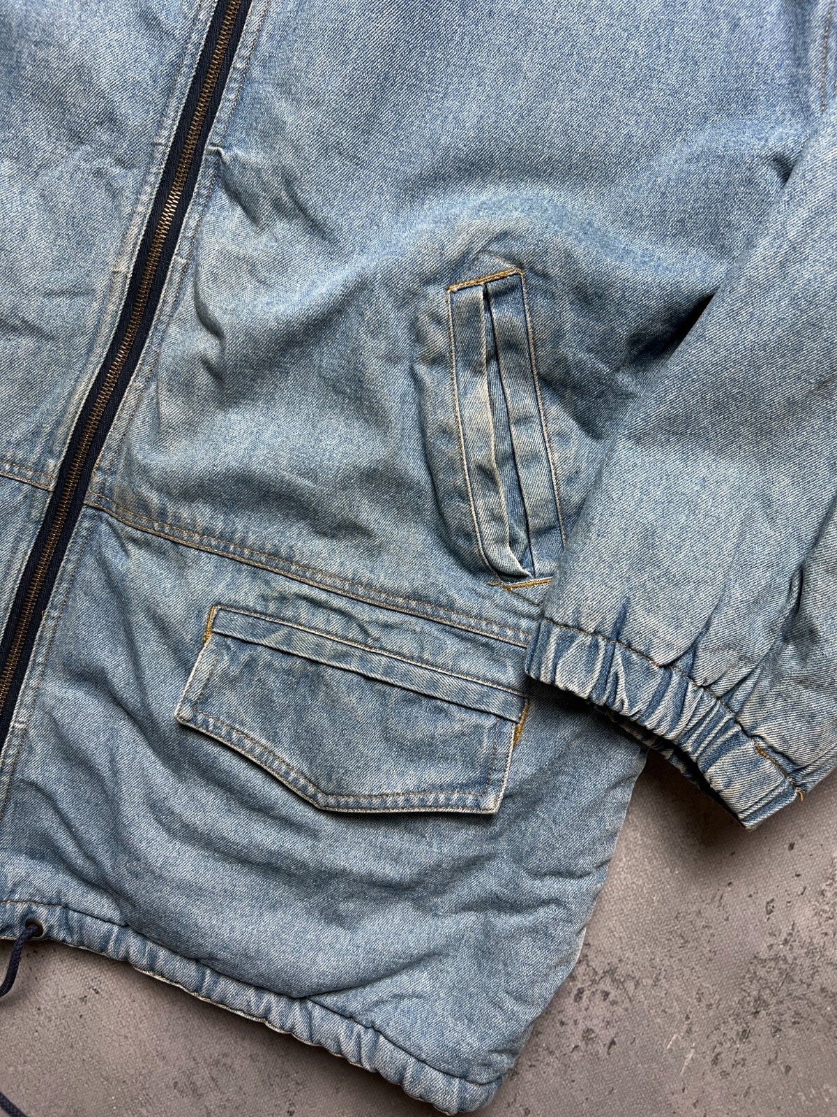 Vintage Dolce & Gabbana Zip-Up Sherpa Archive Denim Jacket