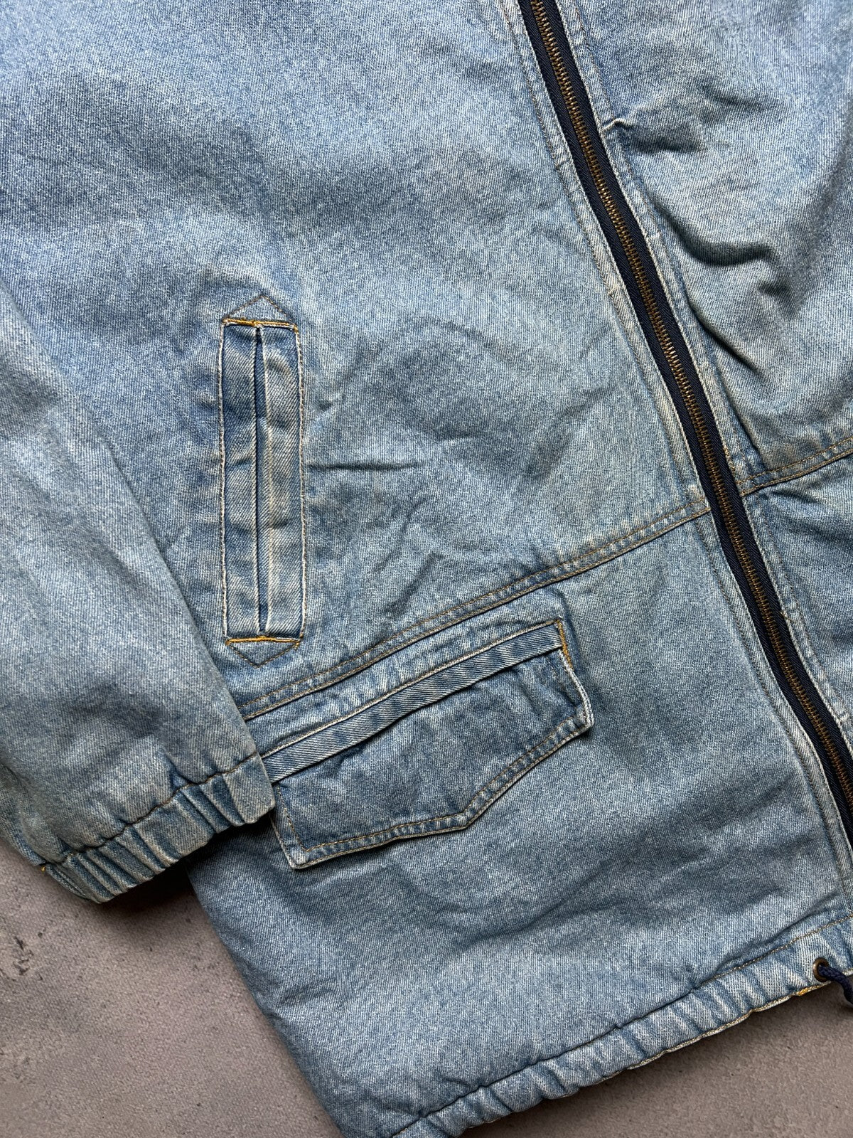 Vintage Dolce & Gabbana Zip-Up Sherpa Archive Denim Jacket