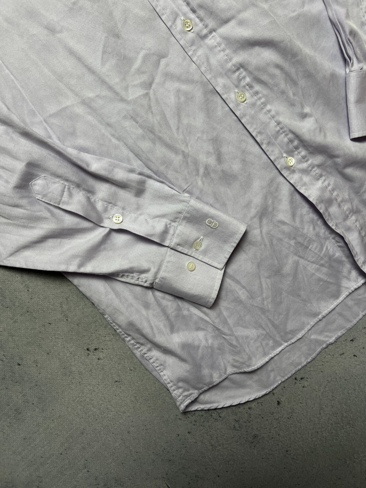 Vintage 90s Christian Dior Italy Button Up Shirt Lux 15 1/2