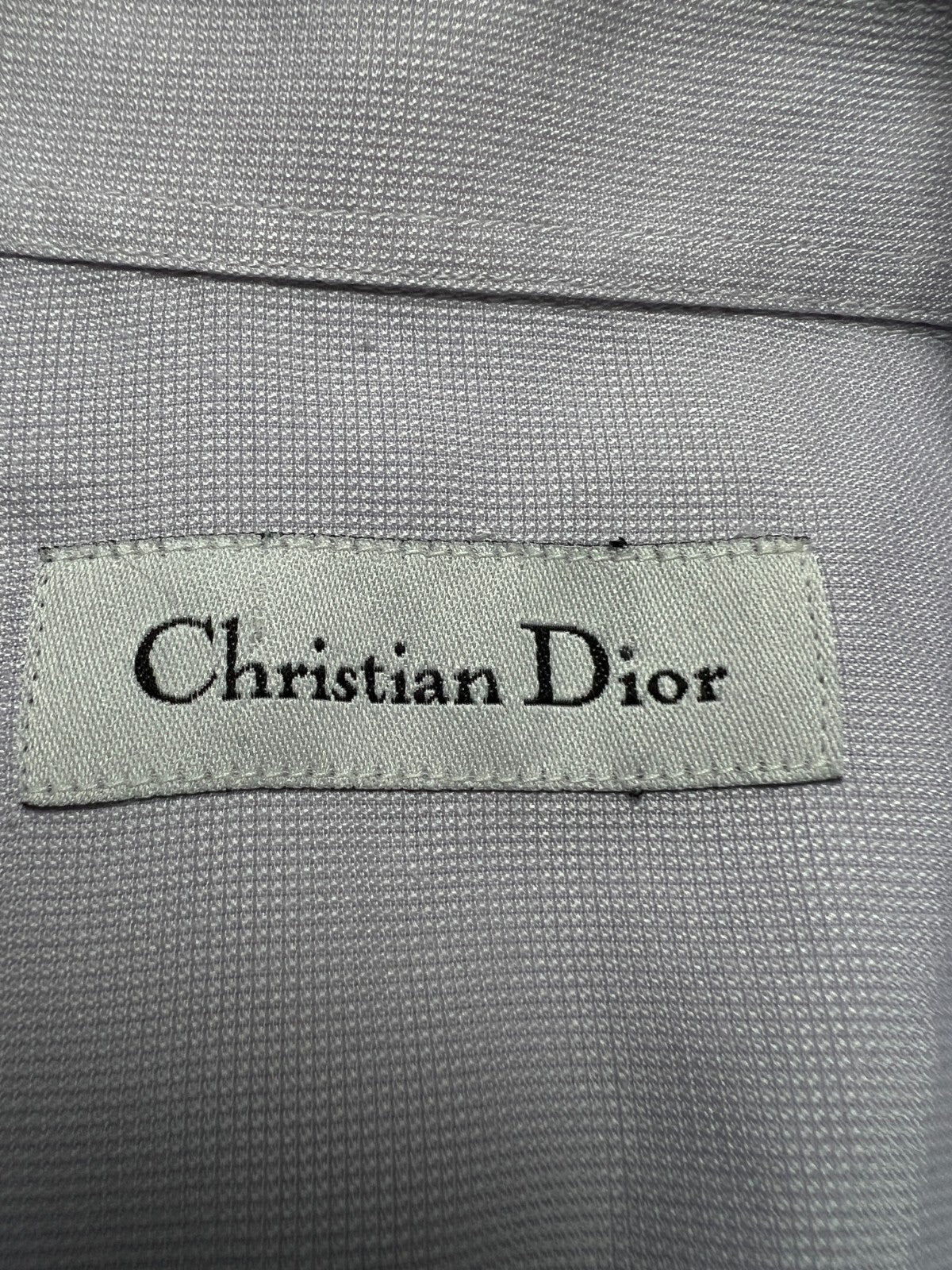Vintage 90s Christian Dior Italy Button Up Shirt Lux 15 1/2