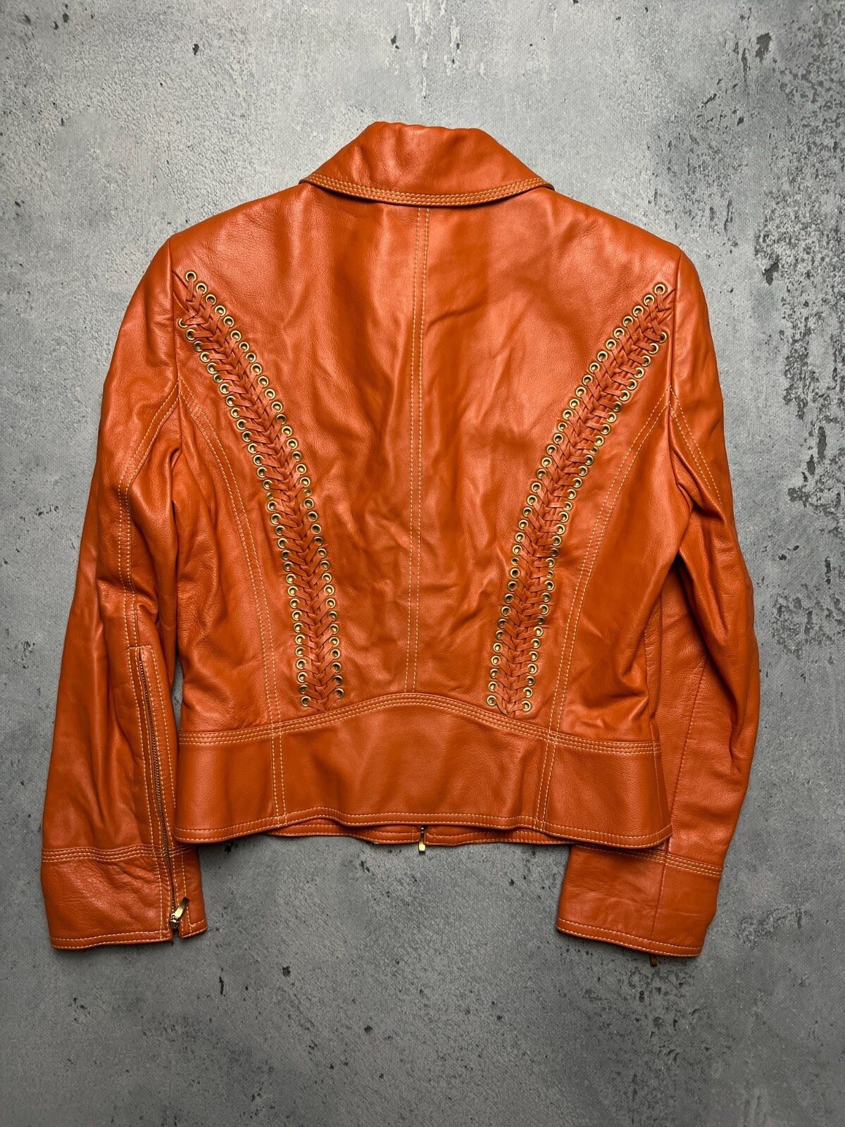 Walter Leder Gruppe Lammnappa Leather Western Biker Jacket