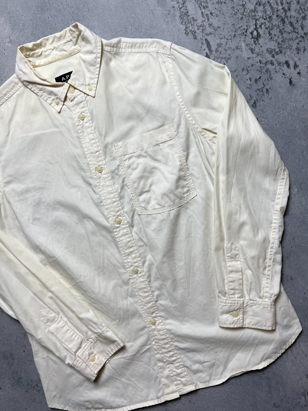 A.P.C Shirt Paris Button Up y2k Luxury casual Item