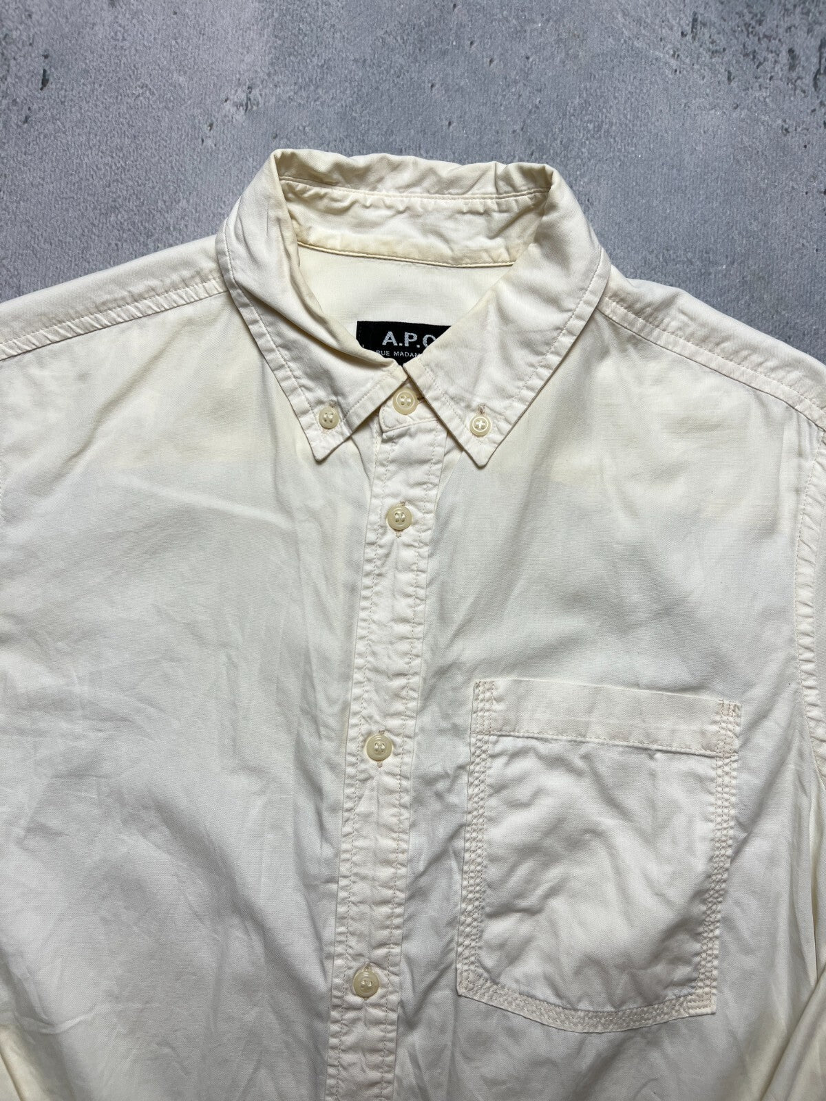 A.P.C Shirt Paris Button Up y2k Luxury casual Item