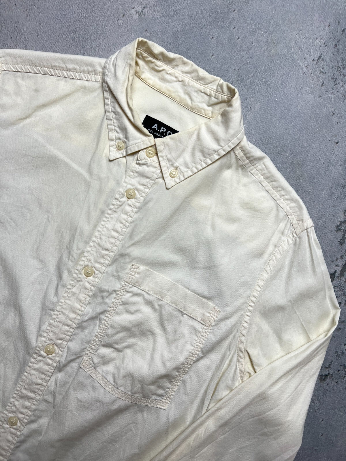 A.P.C Shirt Paris Button Up y2k Luxury casual Item