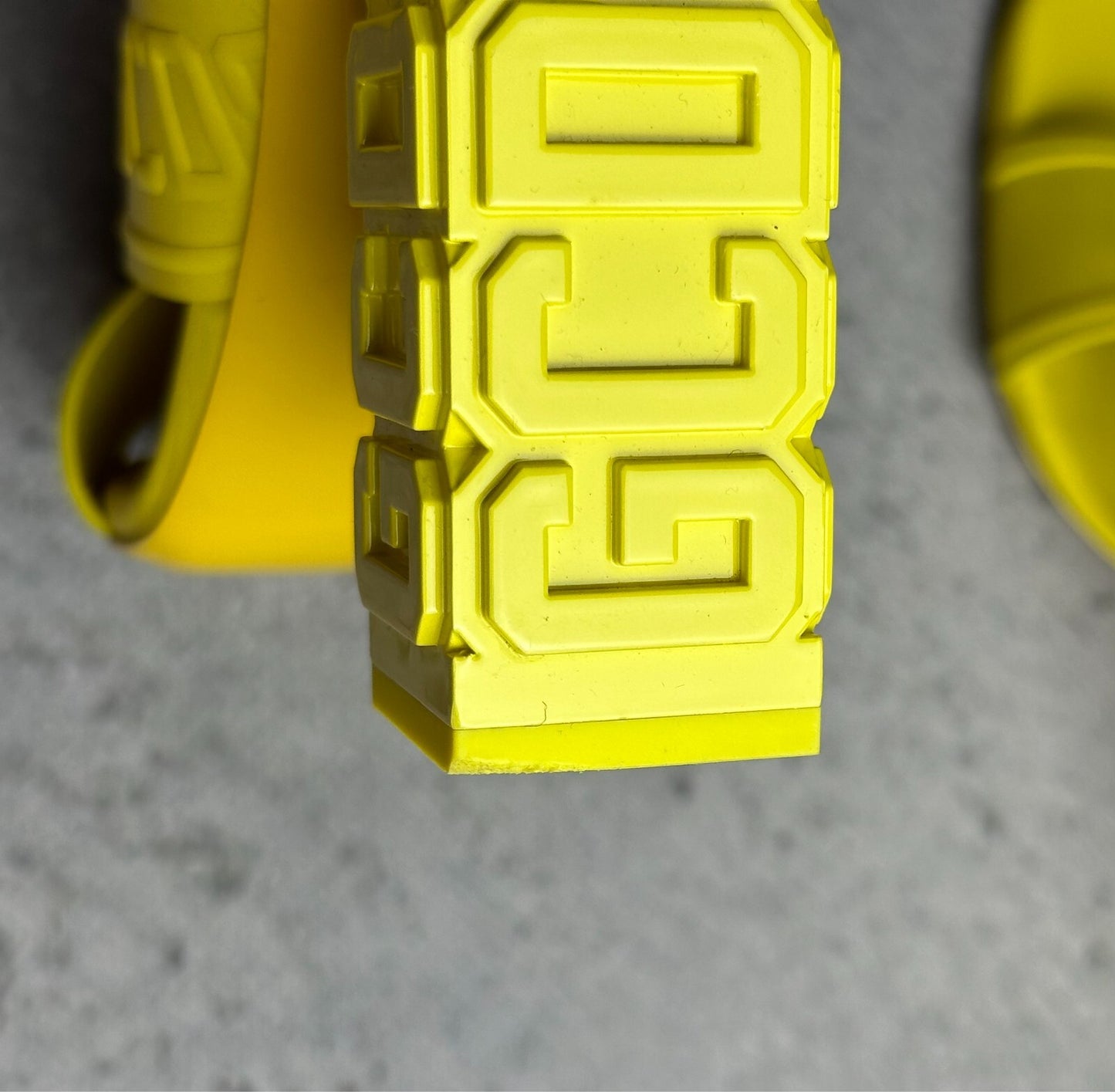 GCDS Leather Yellow Heels Sandals Luxury