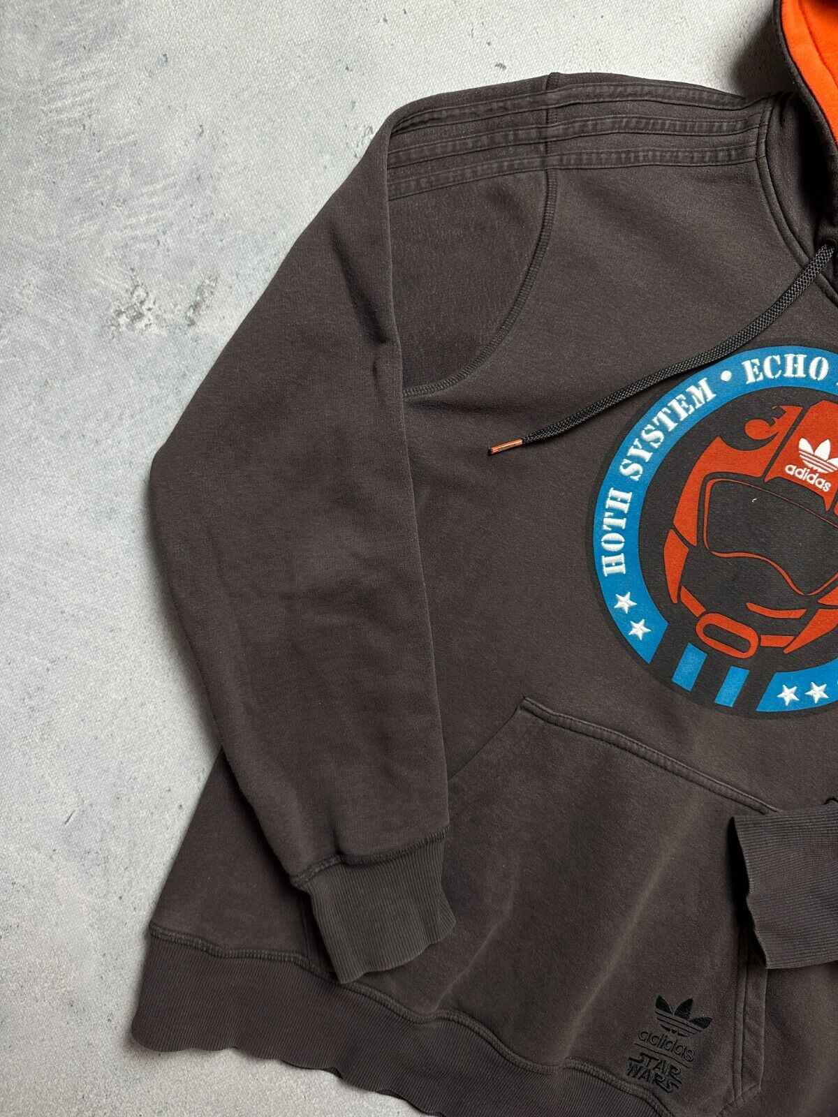 Adidas x Star Wars Vintage Hoodie Hoth System Echo Base y2k