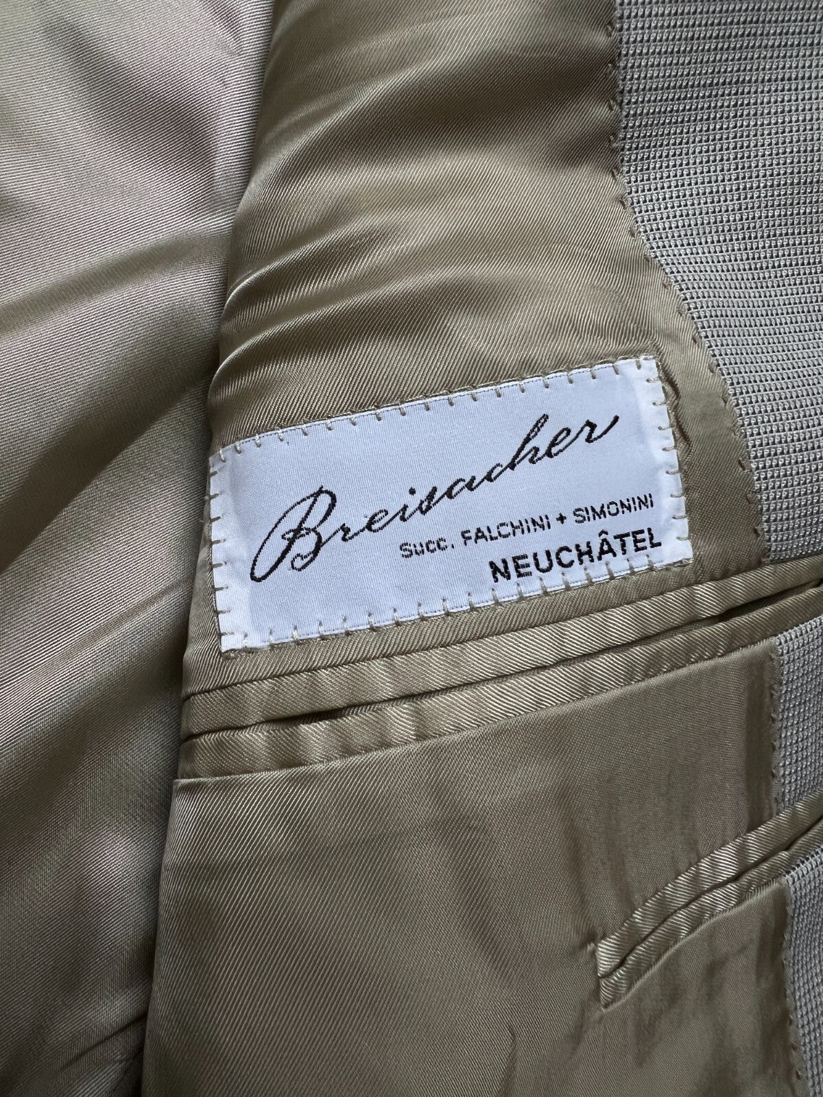 Canali Italy Beige Wool Classic Blazer Jacket