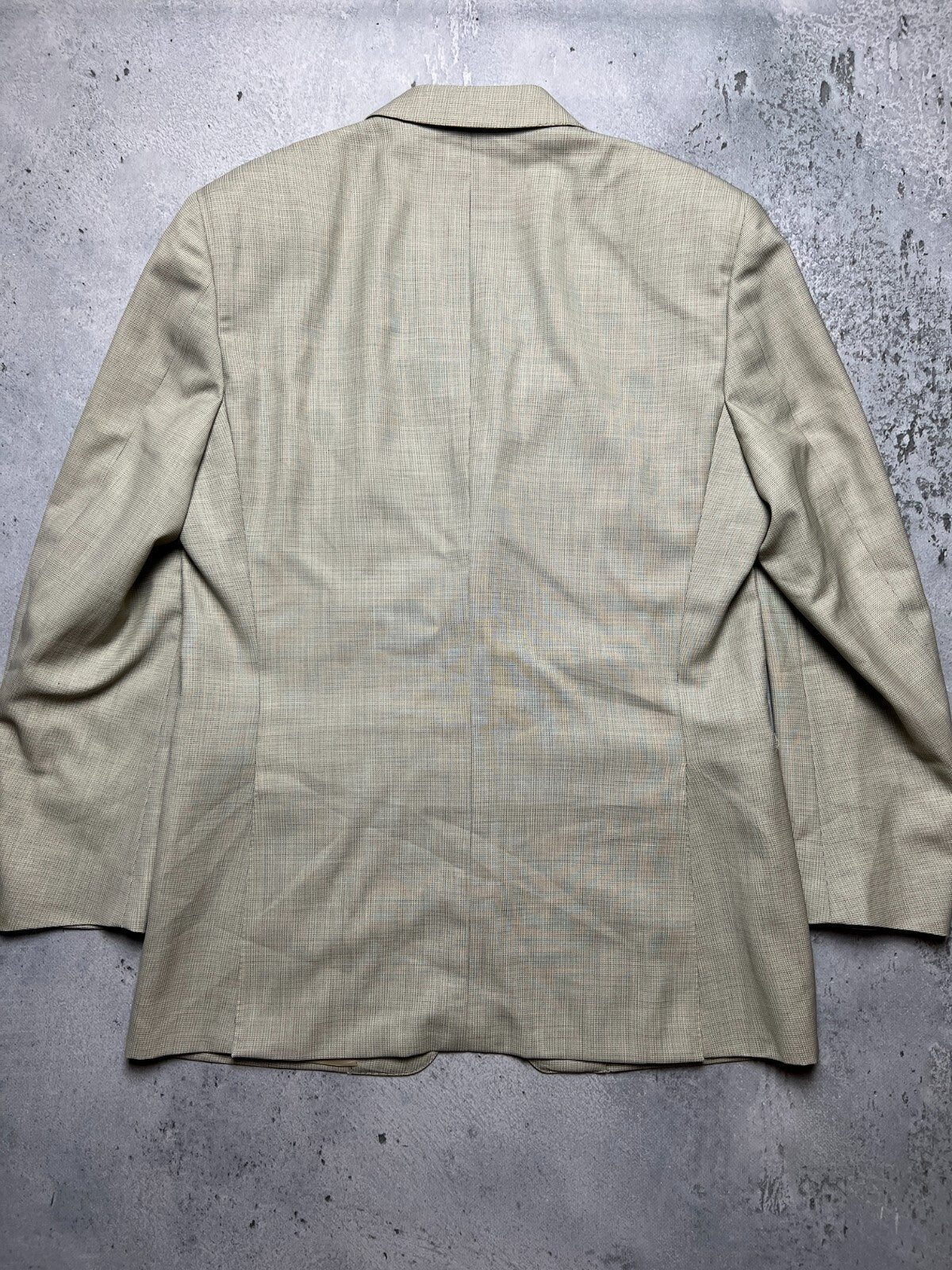 Canali Italy Beige Wool Classic Blazer Jacket