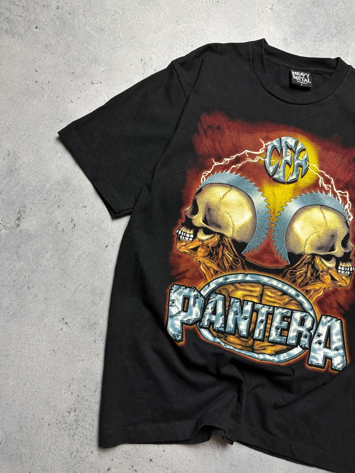 Vintage Pantera CFH Cowboys From Hell Punk Tee Rare 00s 90s Heavy Metal Rock