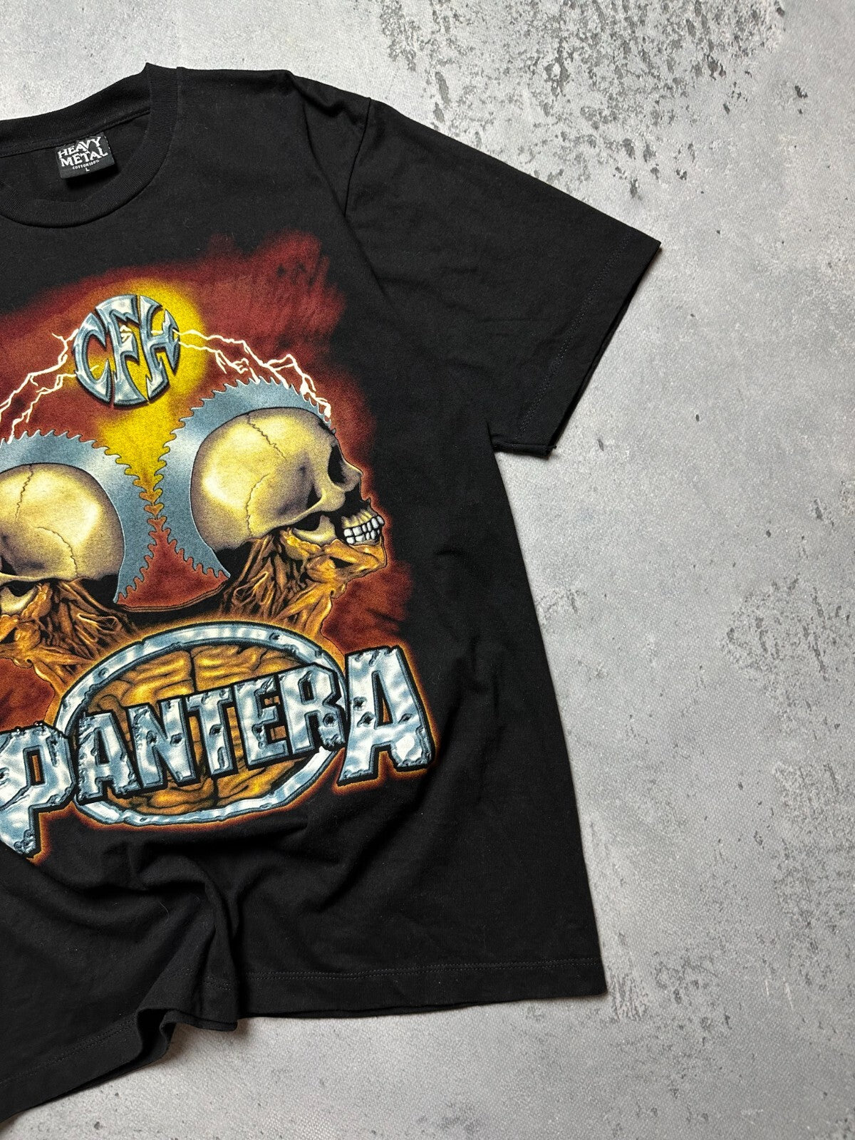 Vintage Pantera CFH Cowboys From Hell Punk Tee Rare 00s 90s Heavy Metal Rock