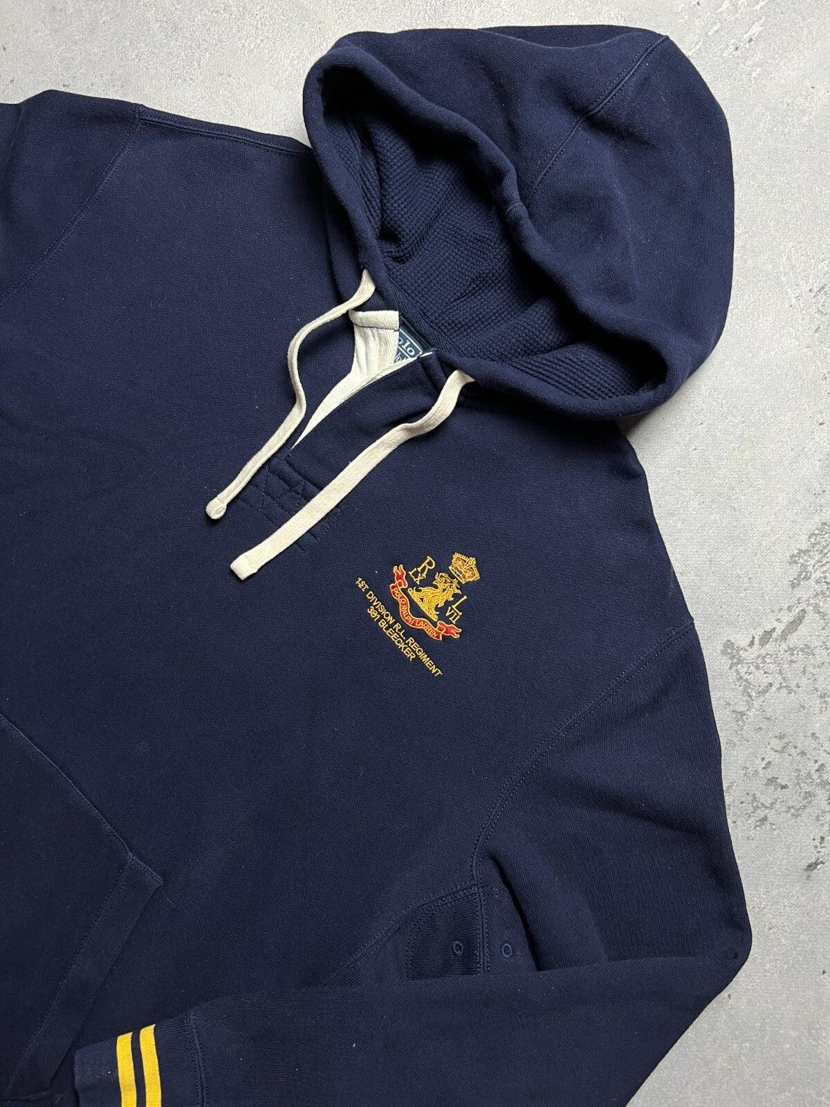 Polo Ralph Lauren 1st Division Logo Vintage Hoodie y2k 90s