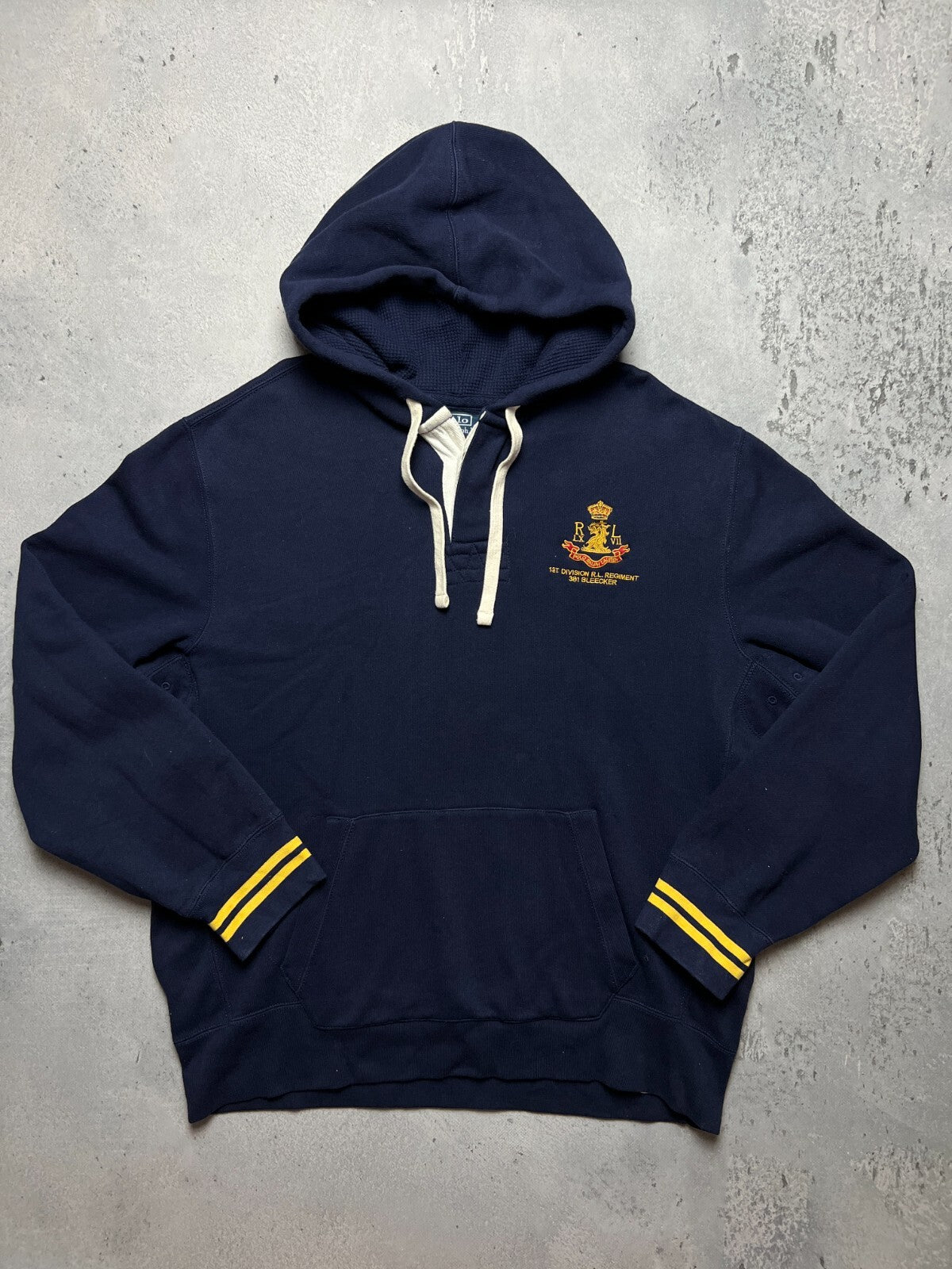 Polo Ralph Lauren 1st Division Logo Vintage Hoodie y2k 90s