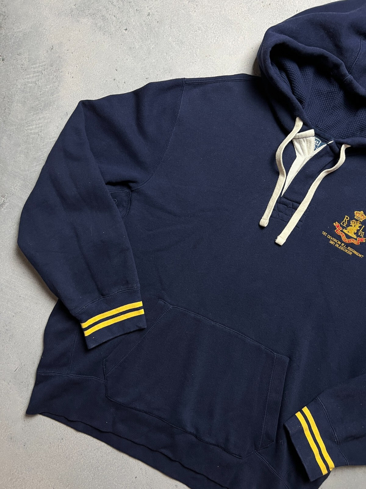 Polo Ralph Lauren 1st Division Logo Vintage Hoodie y2k 90s