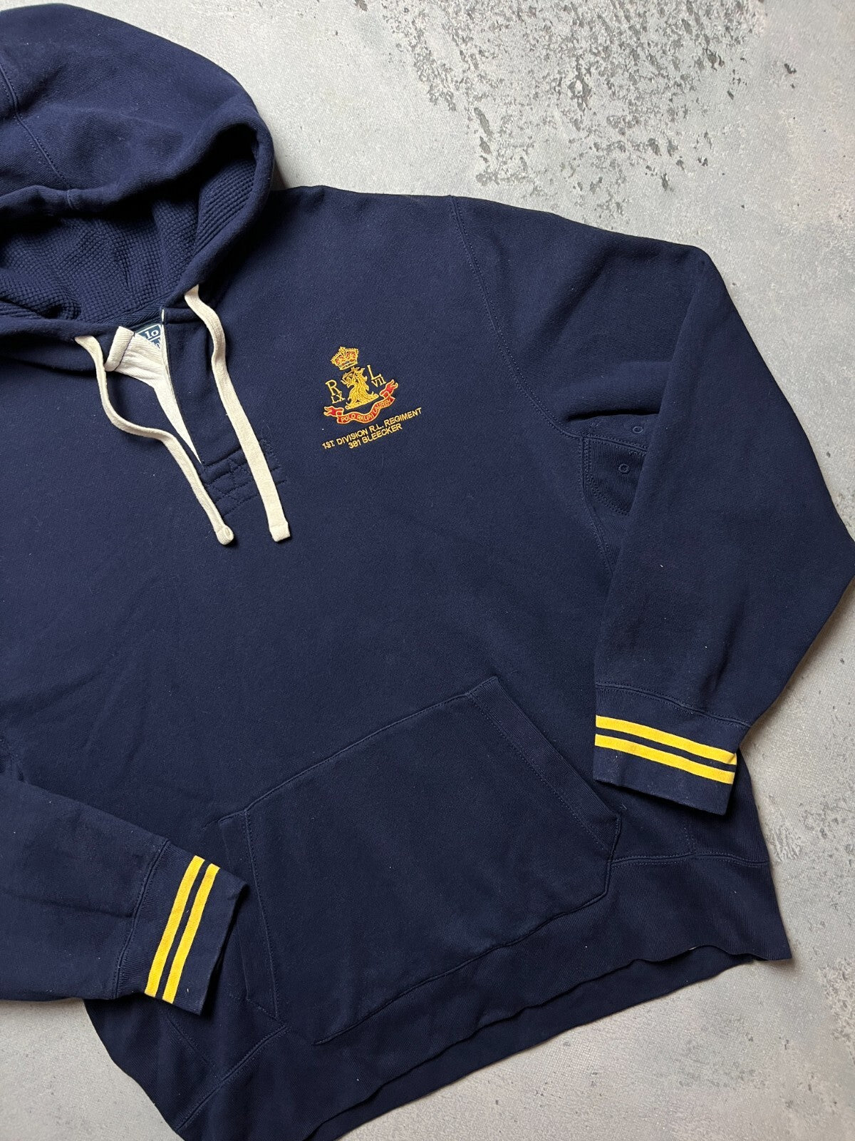 Polo Ralph Lauren 1st Division Logo Vintage Hoodie y2k 90s