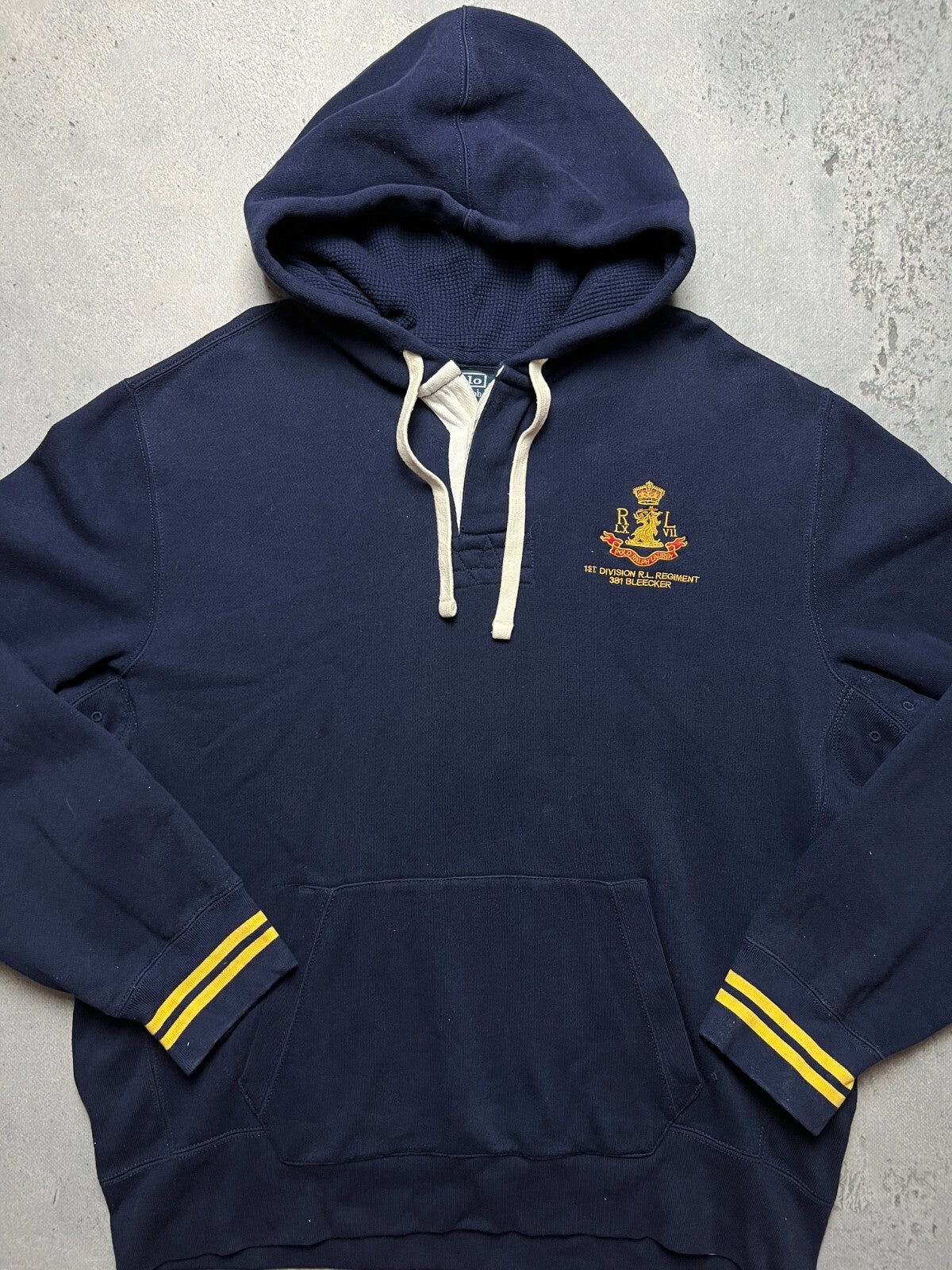 Polo Ralph Lauren 1st Division Logo Vintage Hoodie y2k 90s