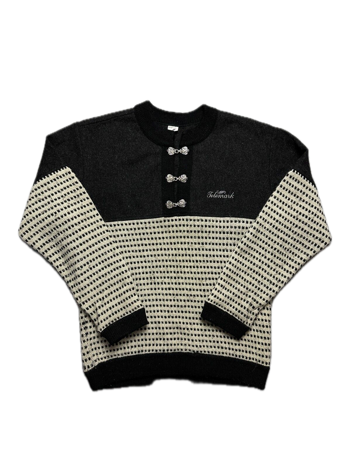 Vintage Telemark 90s Norway Crazy Warm Sweater y2k Rare Wool