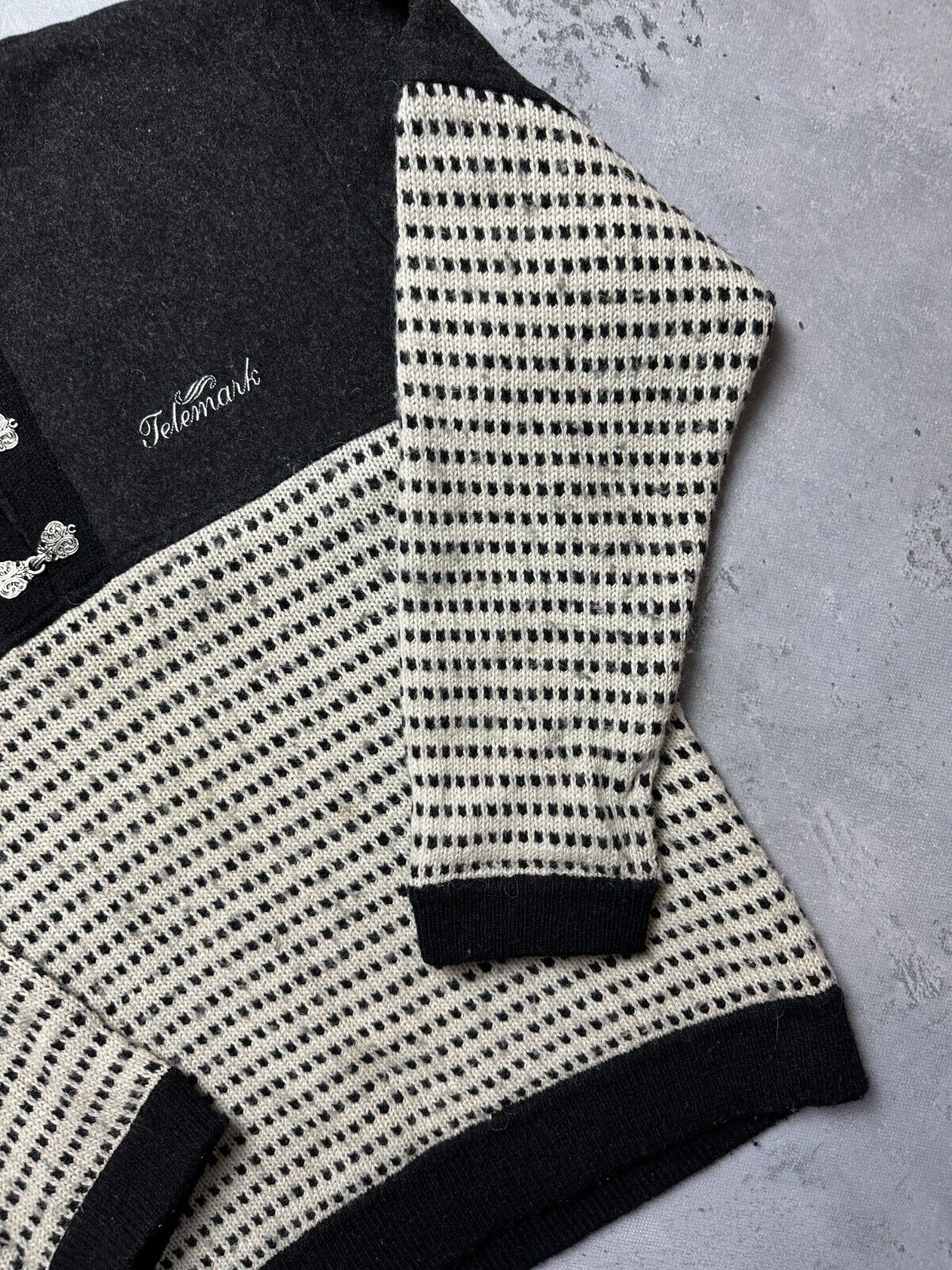 Vintage Telemark 90s Norway Crazy Warm Sweater y2k Rare Wool
