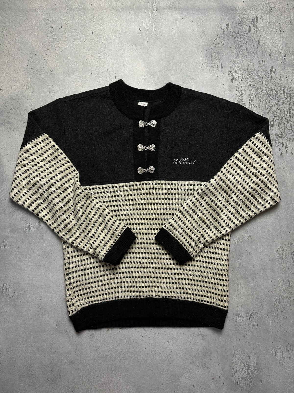 Vintage Telemark 90s Norway Crazy Warm Sweater y2k Rare Wool