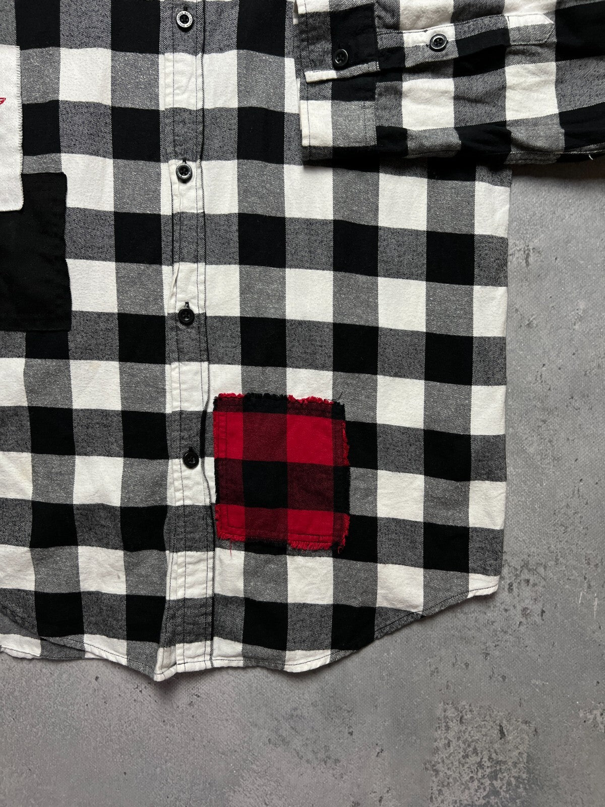 Boy London Big Logo Embroidery 1976 Checked Flannel USA y2k