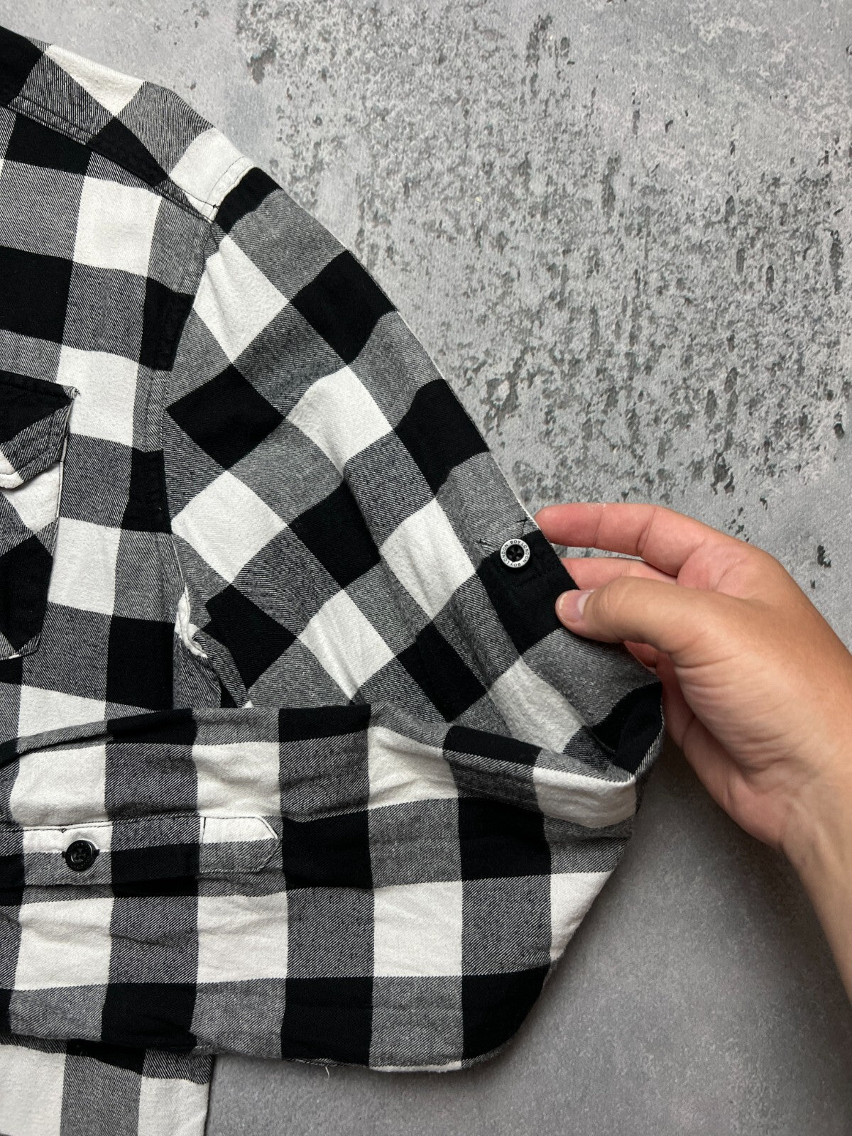 Boy London Big Logo Embroidery 1976 Checked Flannel USA y2k