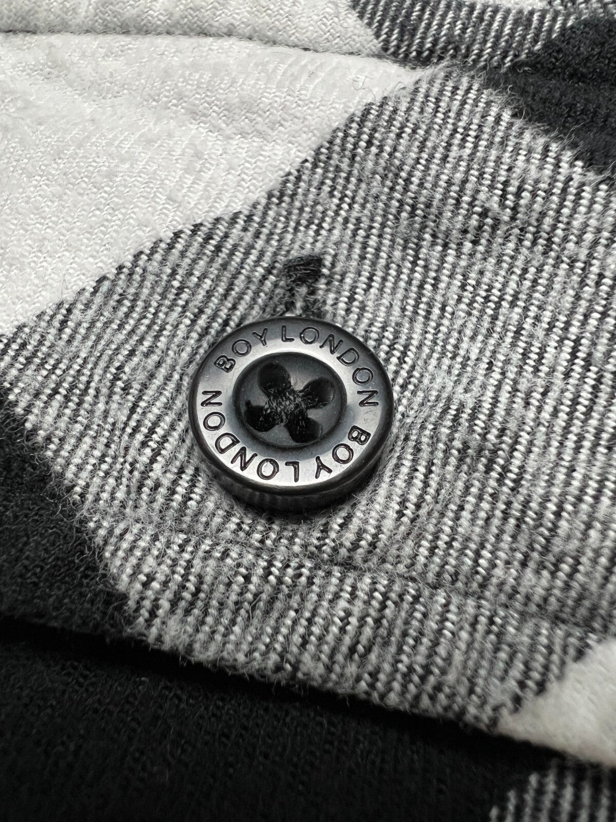 Boy London Big Logo Embroidery 1976 Checked Flannel USA y2k